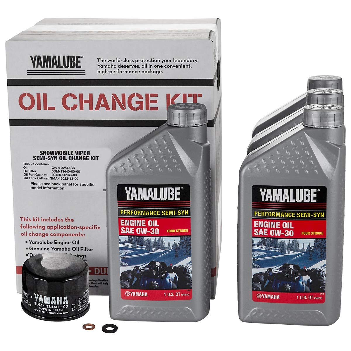 Yamaha Sidewinder/Sr Viper Semi-Synthetic Oil Change Kit - Lub-Smbcg-Kt-20