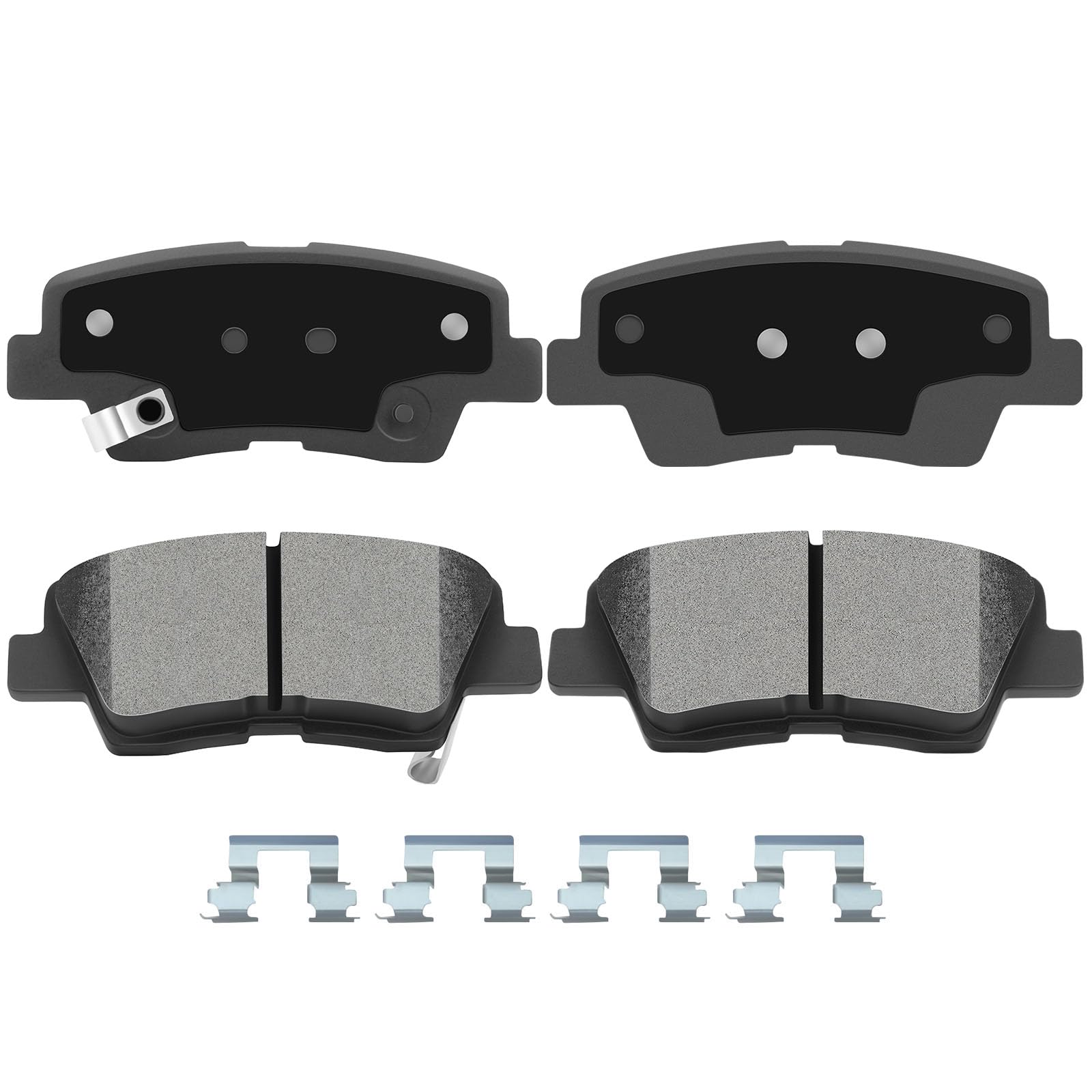 Automuto 4Pcs Rear Ceramic Disc Brake Pads Set D1313 For Hyundai Azera 2009-2011,For Hyundai Elantra 2010,For Hyundai Sonata 200