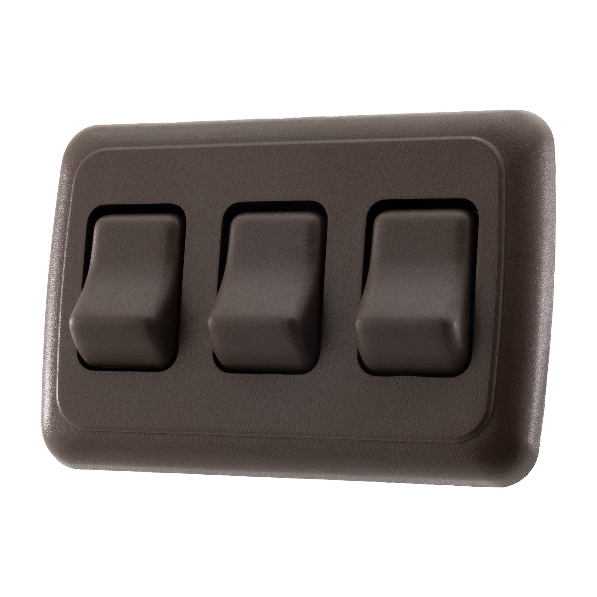 American Technology Components Triple Spst On-Off Switch With Bezel, 12-Volt, For Rv, Trailer, Camper (Brown)