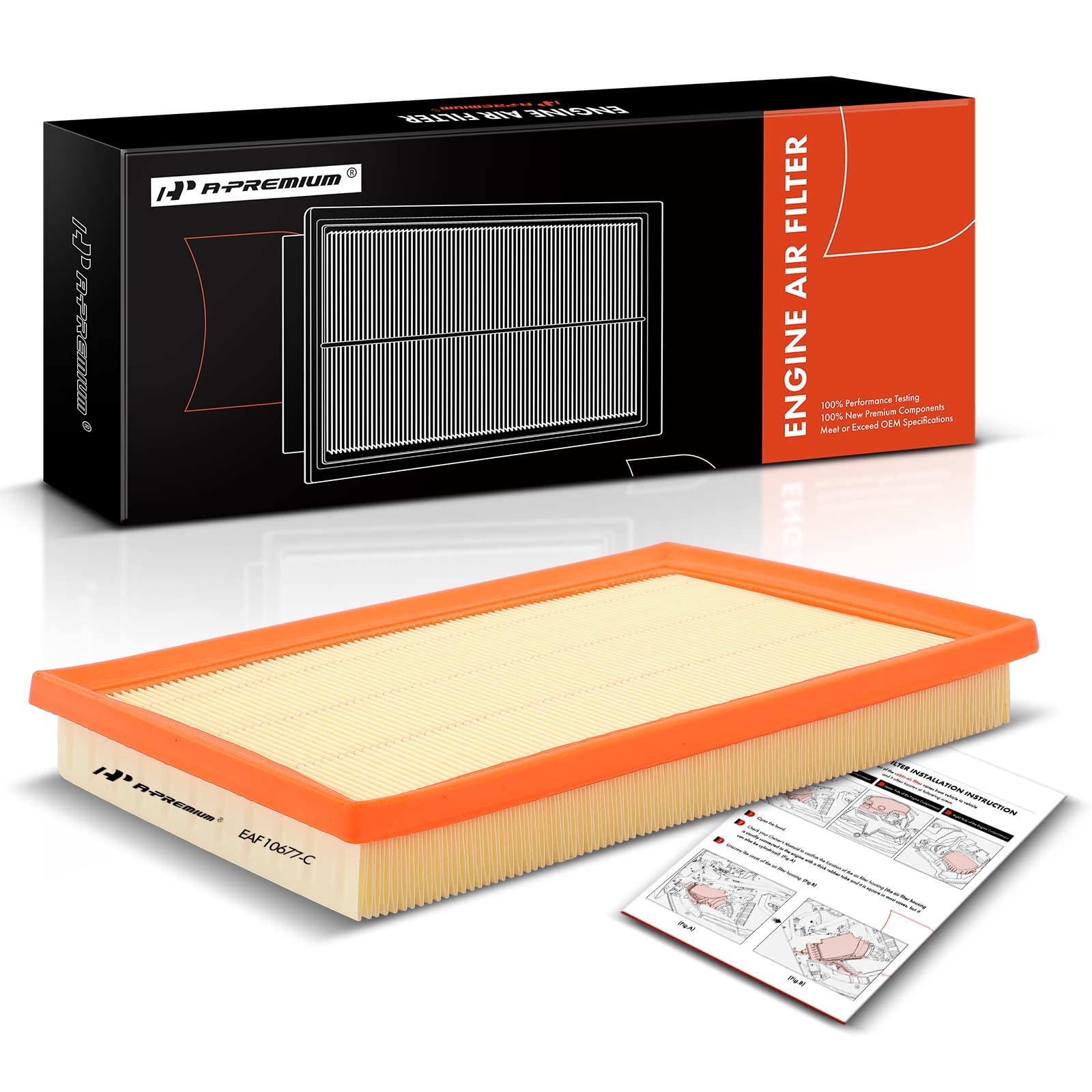 A-Premium Engine Air Filter Fits For Ca10677, Compatible With Toyota Rav4 2013-2018, Avalon 2013-2019, Camry 2012-2017 & Lexus Es300H 2013-2018, Hs250H 2010-2012, Ls460 2007-2017, Ls600H 2008-2016