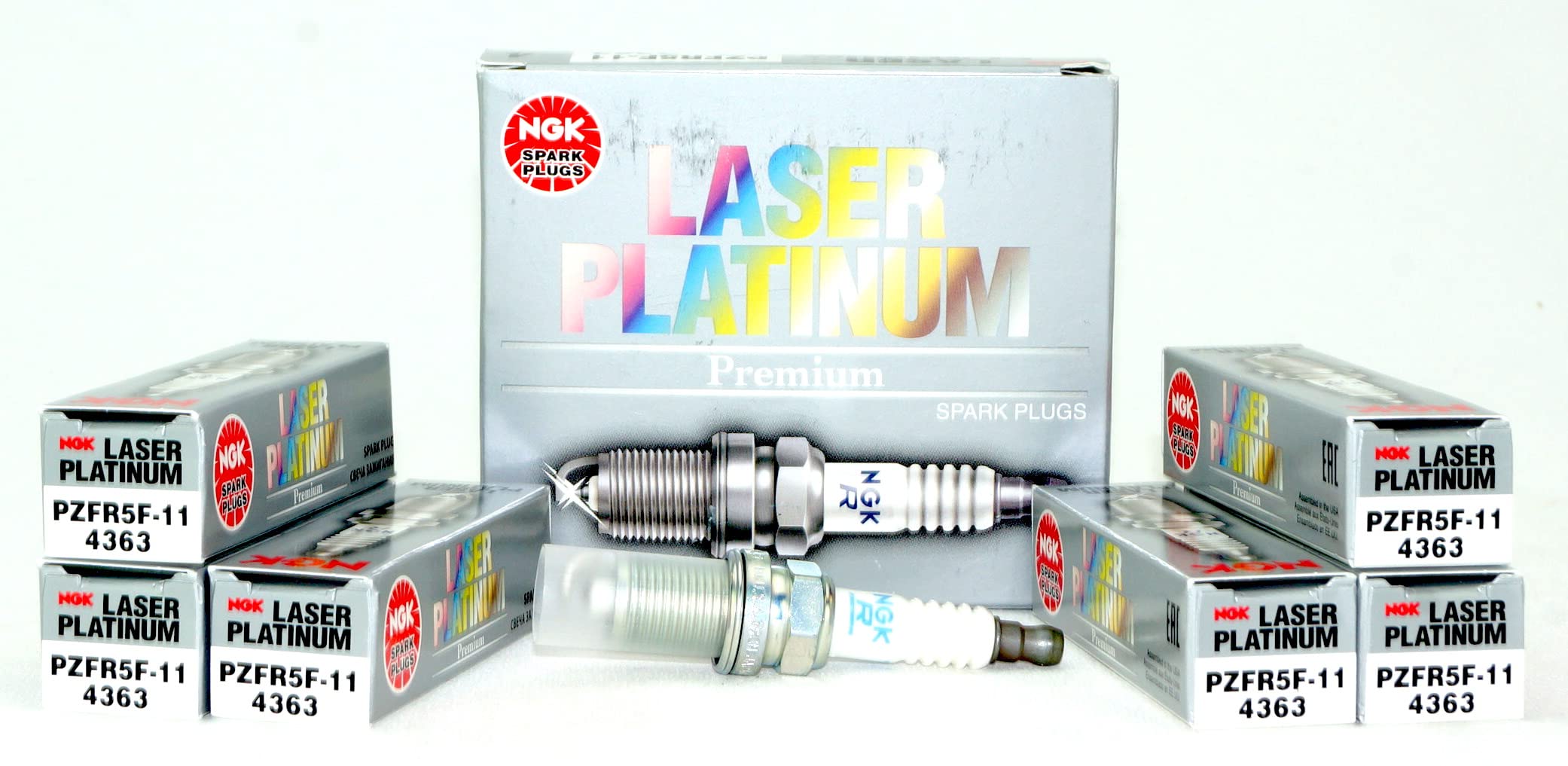 Ngk Laser Platinum Spark Plug Pzfr5F-11 (6 Pack) Compatible With Acura Cl Premium 2001-2001 3.2L/3210Cc