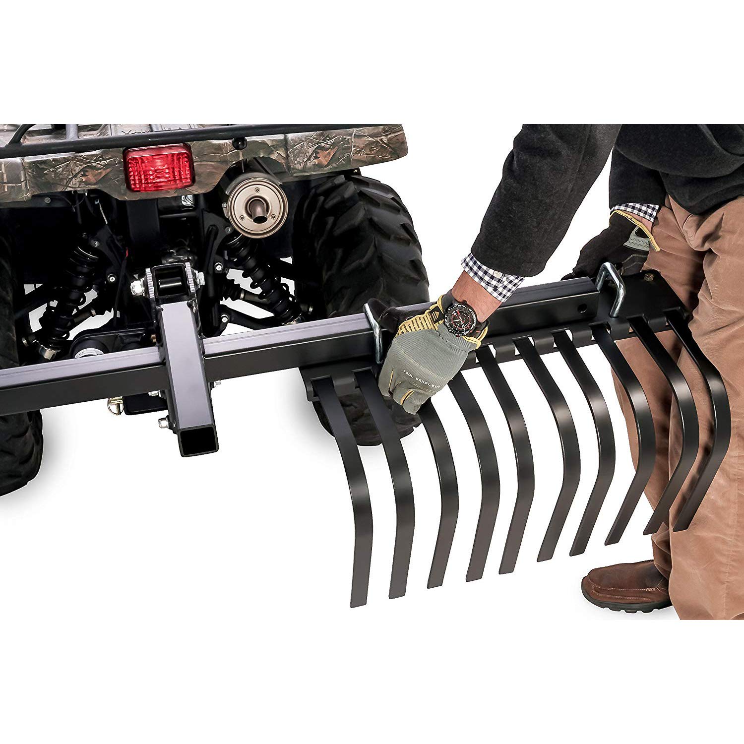 Camco Black Boar Atv Or Utv Rake Attachment Tool