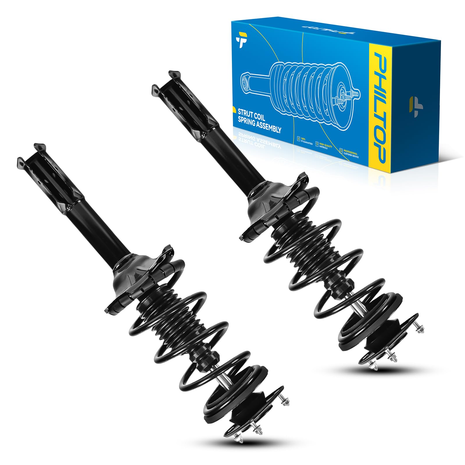 Philtop Front Struts Shock Absorber Fit For Xb/Xa 2004 2005 2006, Complete Struts With Coil Spring Assembly, Quick Suspension Lo