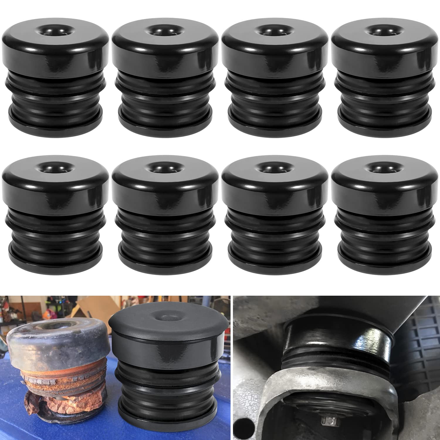 Silicone Body Mount Kit for 2008-2016 Ford F-250 F-350 Crew Cab Superior Silicone Cab Mount Bushings Improve Bumpy Ride Durable 