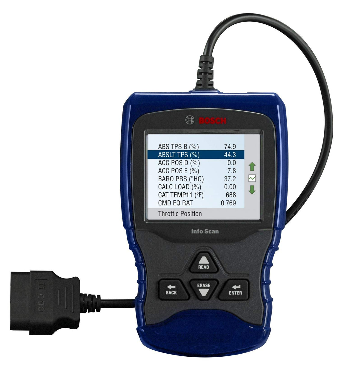 Bosch Automotive Tools Obd 1150 Trilingual Scan Tool With Autoid, Live Data, Abs And Graphing