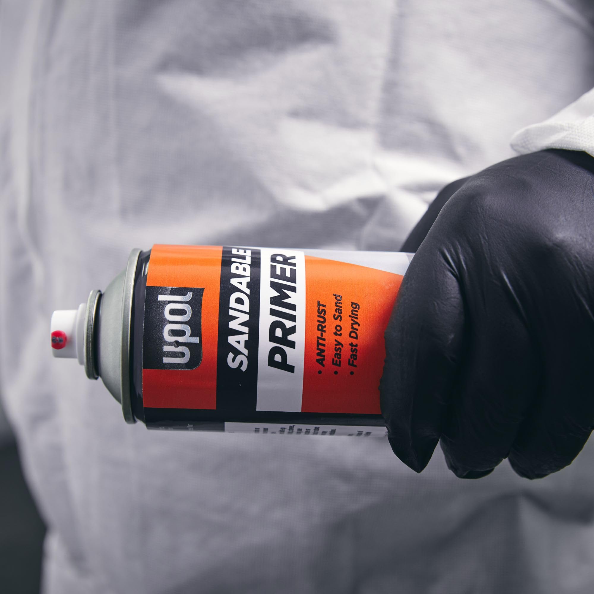 U-POL Sandable Primer, Fast-Drying, Durable & All-Purpose Primer Spray With Anti-Rust Technology, Red