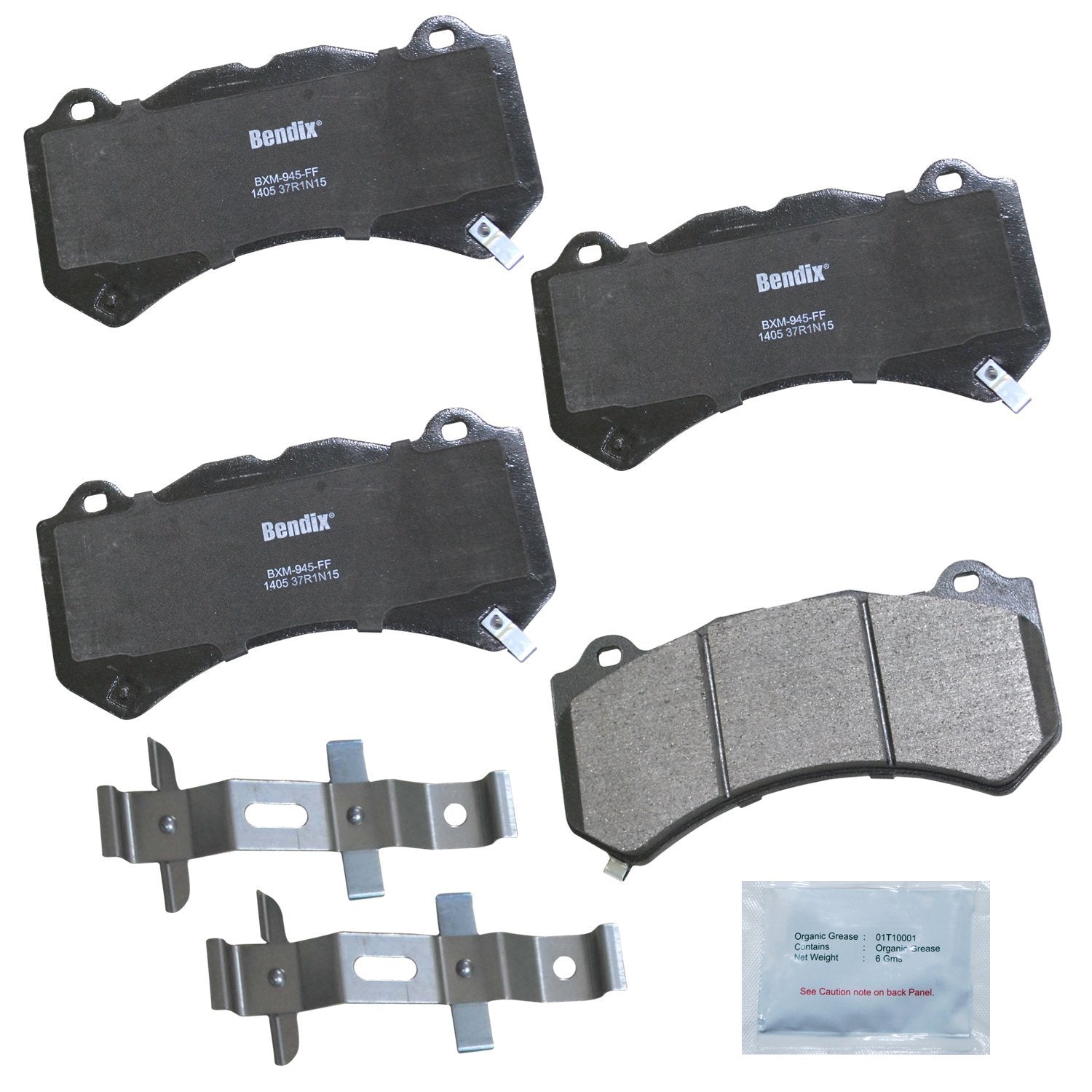 Bendix Priority1 Cfm1405 Semi-Metallic Front Brake Pads For Select Models Cadillac Ats, Cts, Chevrolet Camaro, Corvette, Dodge C