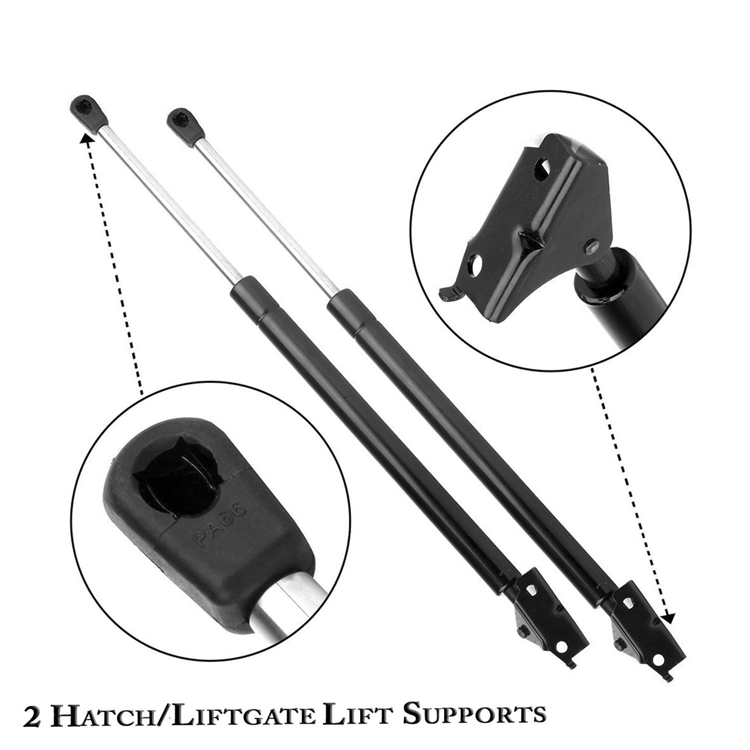 Rear Hatch Liftgate Lift Supports 4856 4857 For 1993-1998 Jeep Grand Cherokee (Pack Of 2)