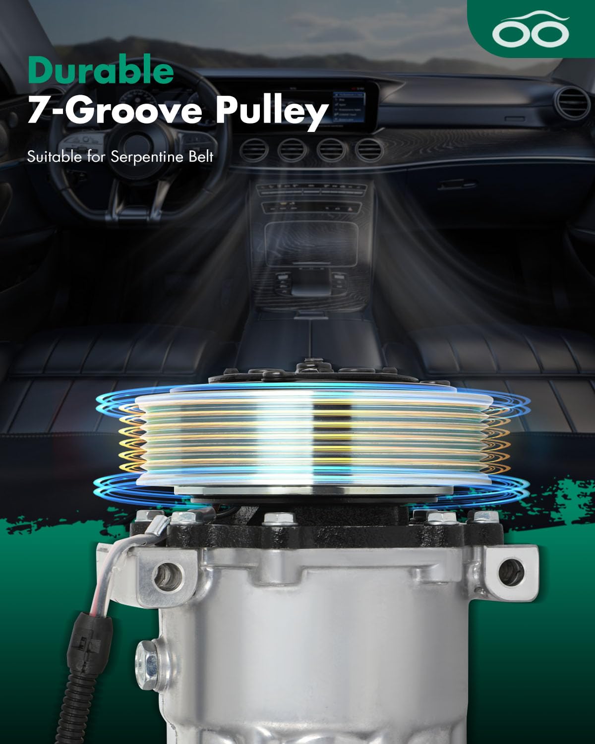 Scitoo Ac Compressor Pump For Dodge Dakota Durango For Ram 1500 2500 3500 Ramcharger 3.9L 5.2L 5.9L 8.0L