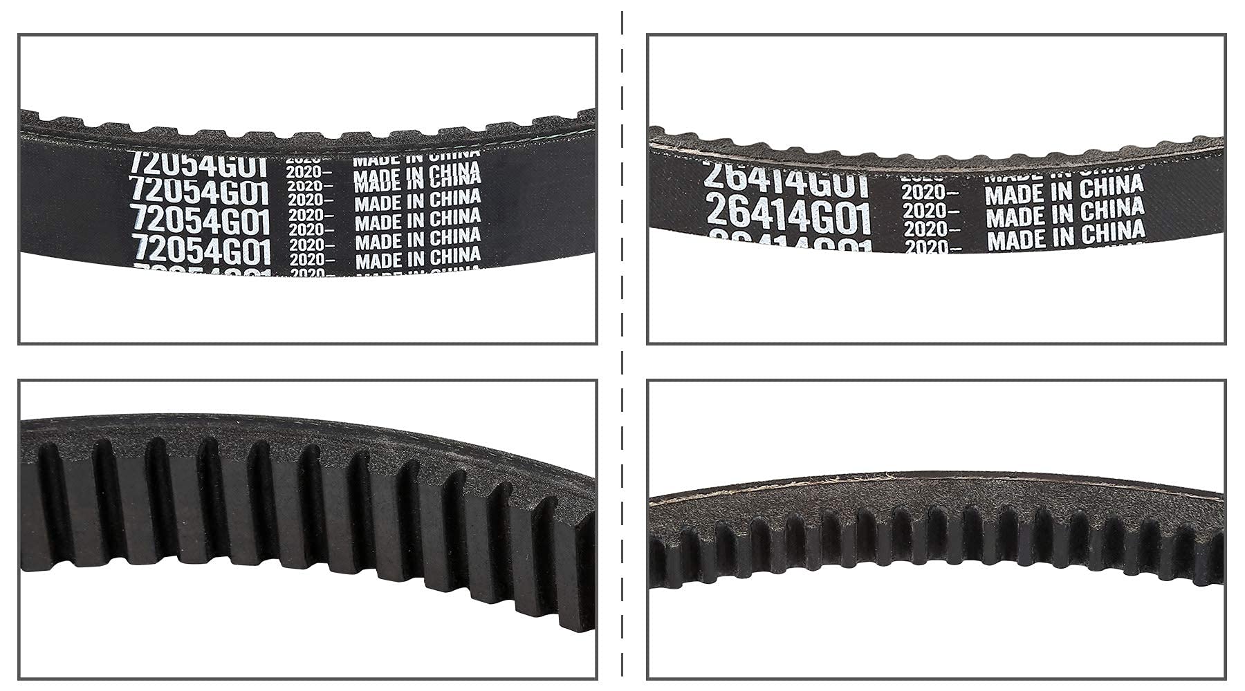 10L0L Clutch Drive Belt & Starter Generator Belt Kit For Ezgo Txt, Medalist, Workhorse 1994-Up Golf Cart With 295/350Cc Robin En