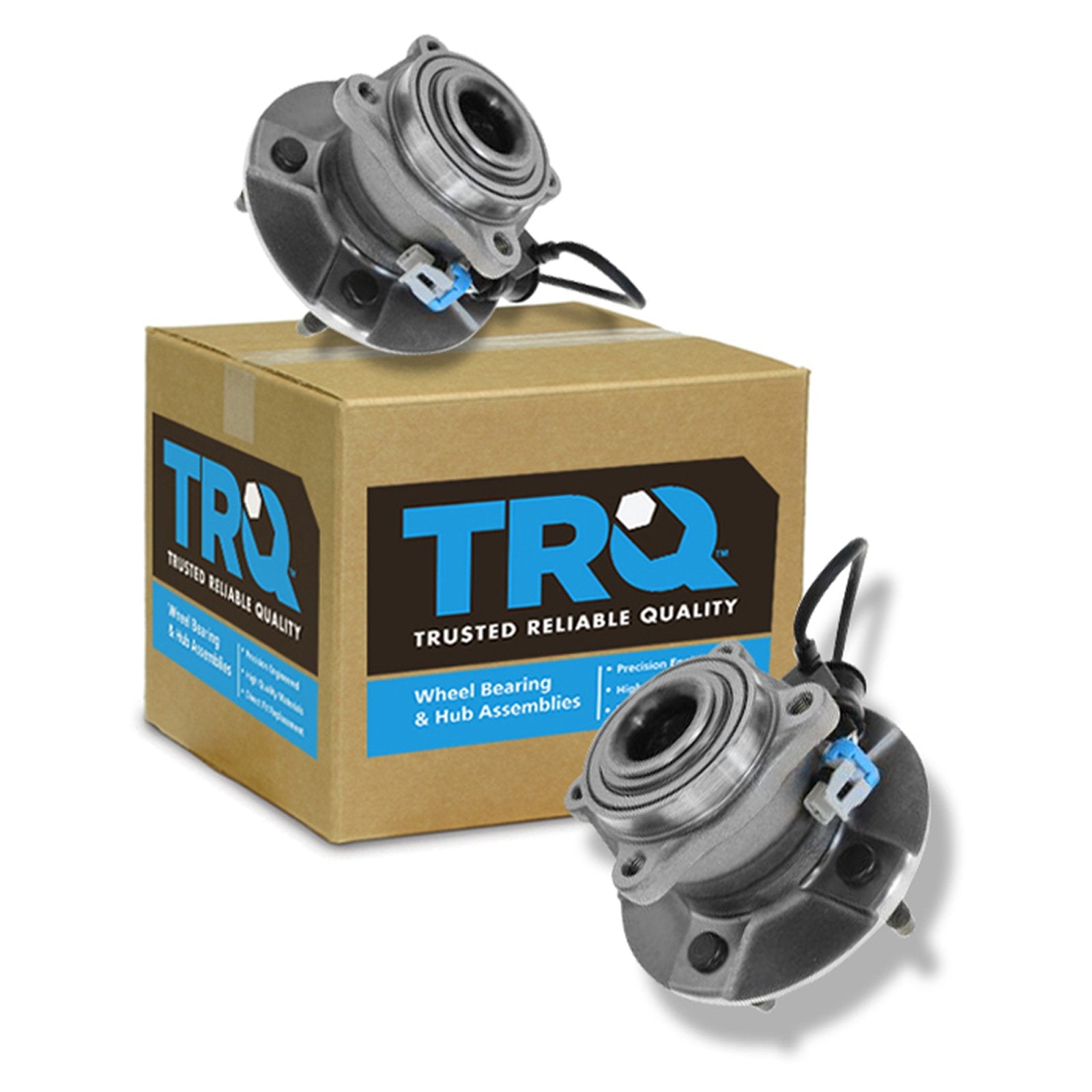 Trq Rear Wheel Hub Bearings Assembly Set Compatible With 2005-2006 Chevrolet Equinox 2006 Pontiac Torrent 2002-2007 Saturn Vue