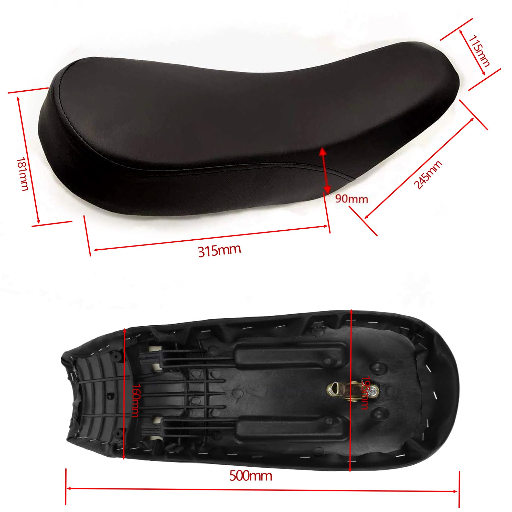 Necaces Foam Seat Chinese Kids Atv Quad Bike Seat Pad For 50Cc/70Cc/90Cc/110Cc Taotao Chinese Kids Youth Atv 4-Wheeler