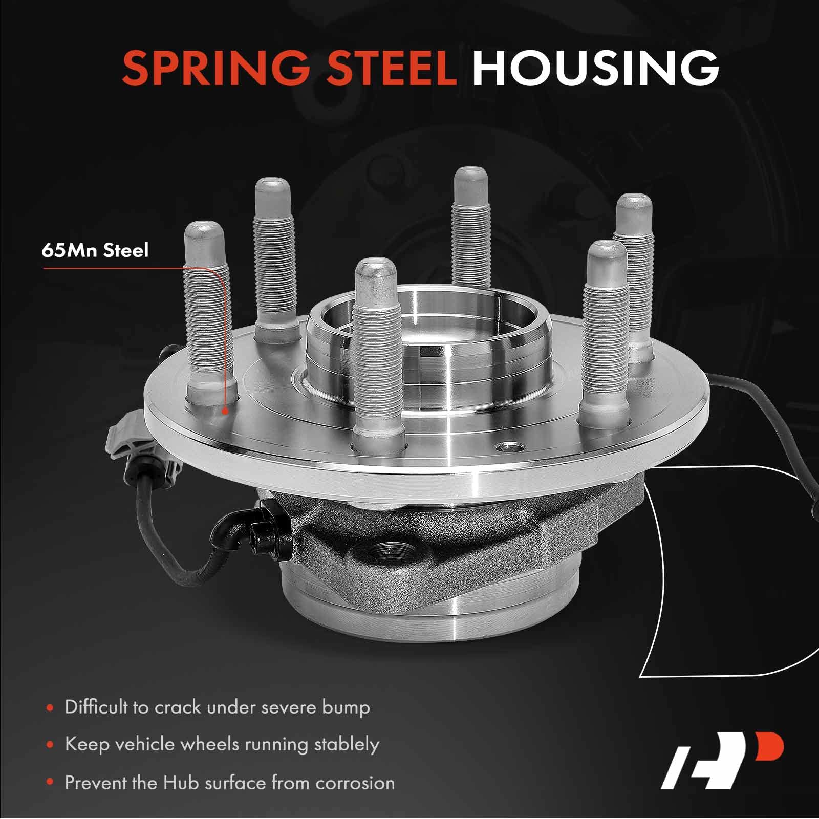 A-Premium 2 X Front Wheel Bearing And Hub Assembly For Chevy Gmc Cadillac - Silverado 1500, Sierra 1500, Suburban, Yukon, Escalade, Xts, 4Wd Only & With Abs & 6-Lug