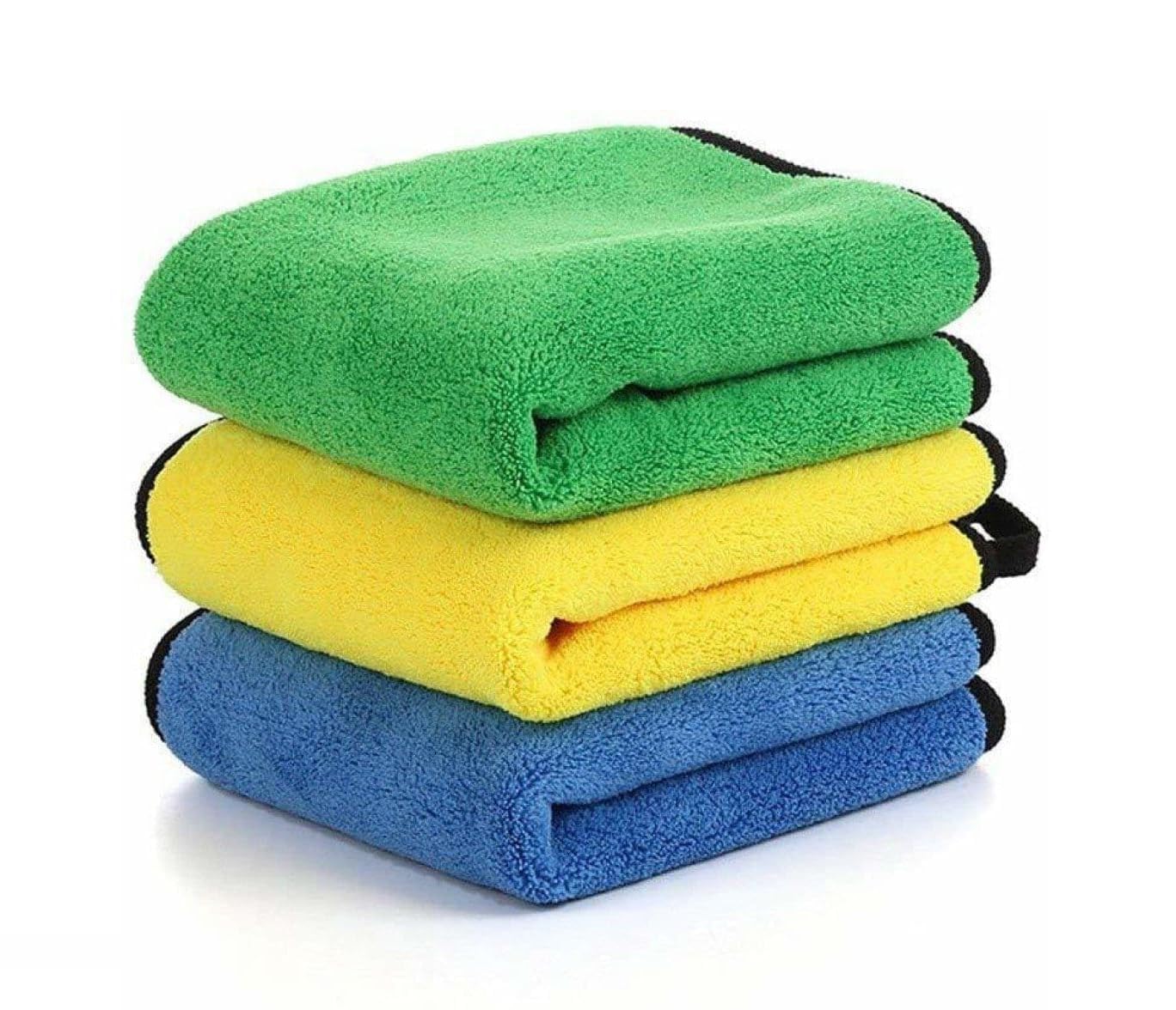 Caraxia Car & Bike Microfiber Towels for Cars Wash Drying 800 GSM Thick Plush Cleaning Cloth Auto Detailing Absorbent Car Towels