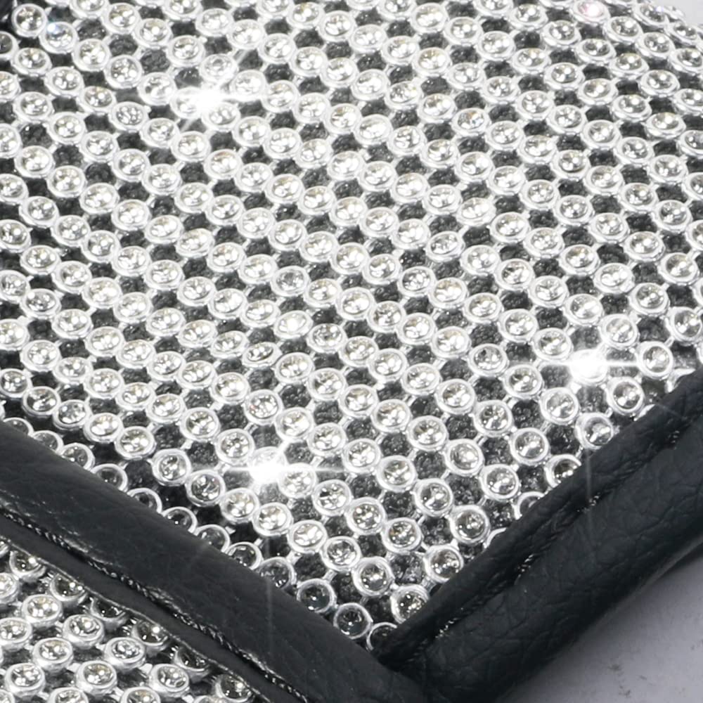 Vargtr Bling Bling Auto Gear Shift Knob Cover,Auto Shift Gear Cover With Crystal Glitter Bling Rhinestones,Car Knob Gear Stick P