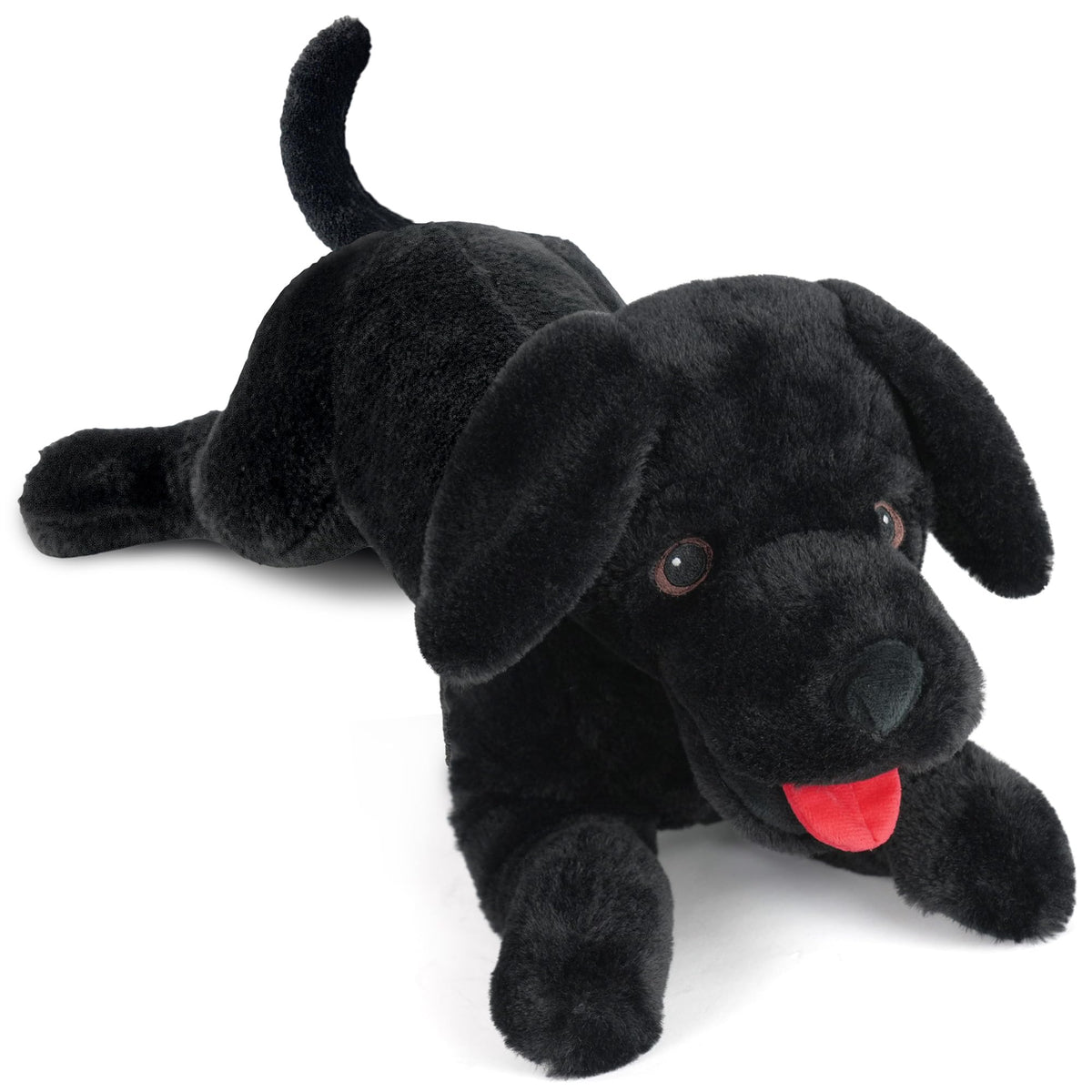 Lotfancy Dog Stuffed Animal, 21 Inch Black Lab Plush Dog, Realistic Stuffed Dog, Puppy Plush Toy For Kids