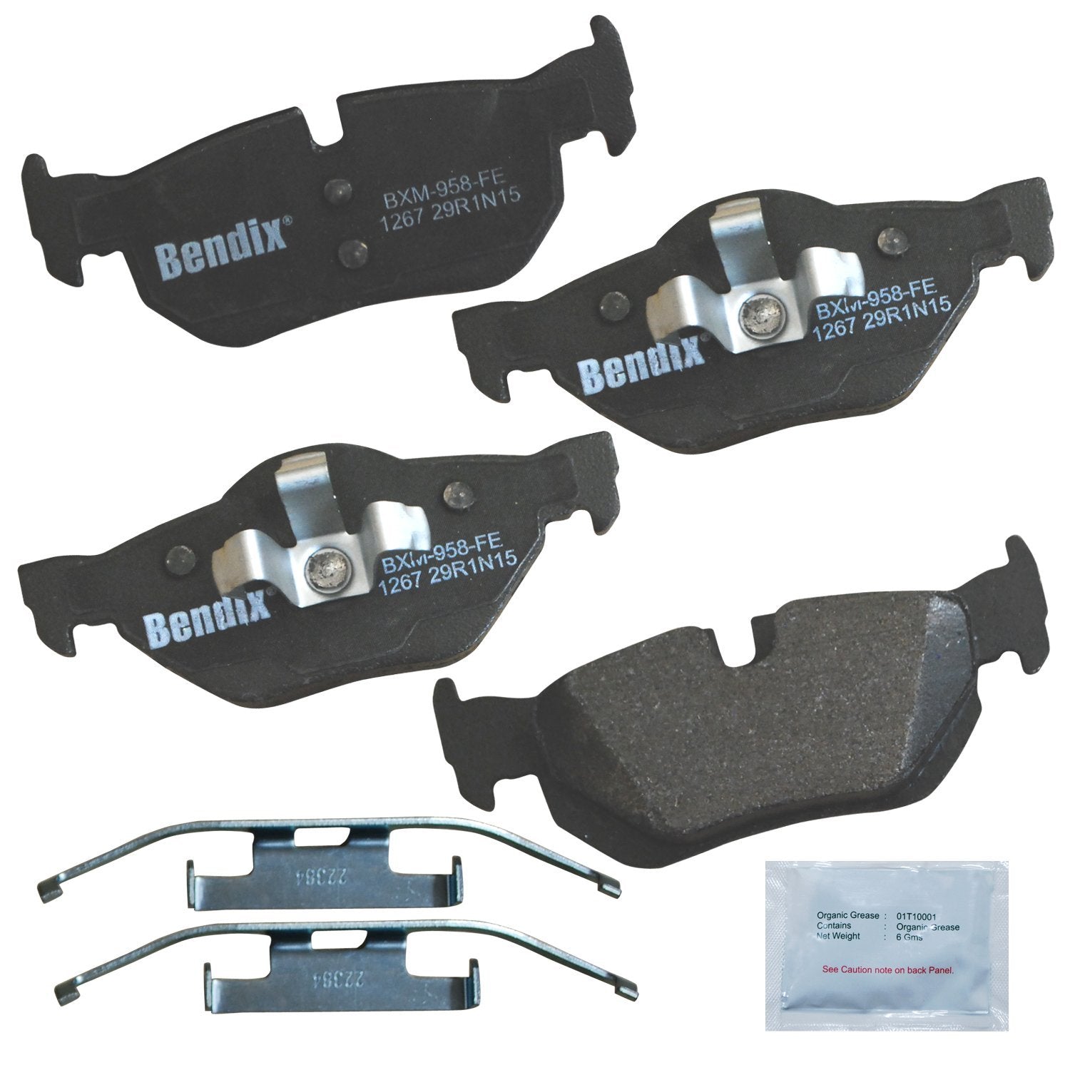 Bendix Priority1 Cfm1267 Semi-Metallic Rear Brake Pads For Select Models Bmw 120I, 125I, 128I, 130I, 323I, 325I, 325Xi, 328I, 32