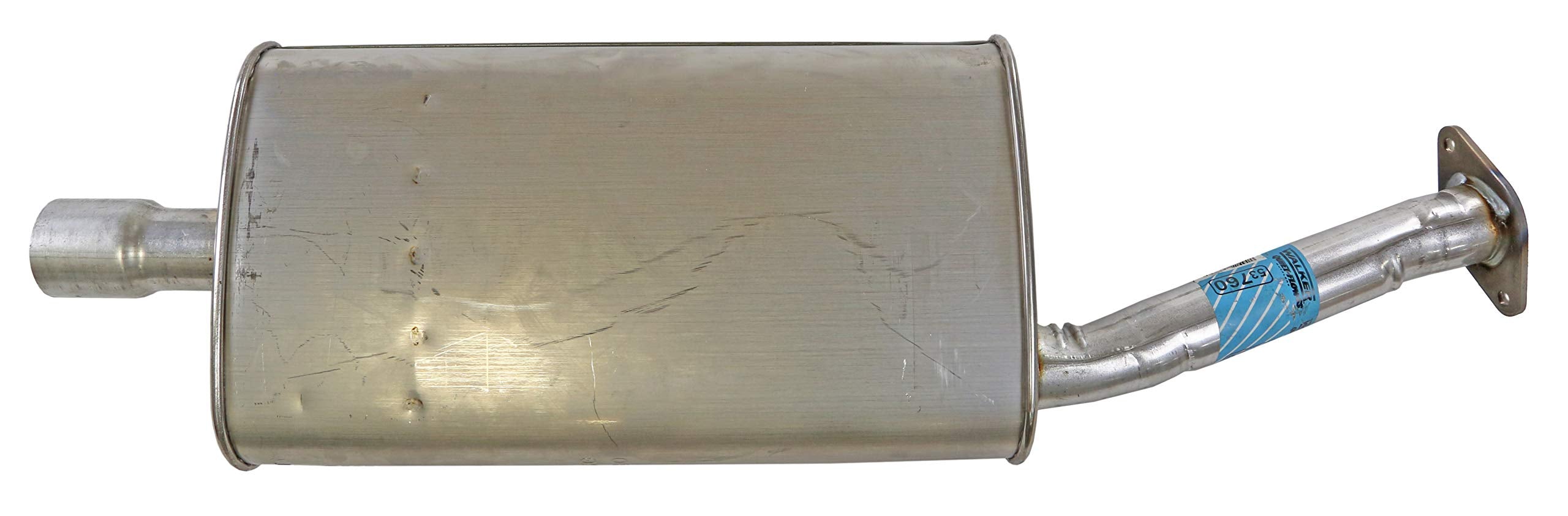 Walker Quiet-Flow SS 53760 Direct Fit Exhaust Muffler Assembly 2 Inlet (ID) 2 Outlet (OD) for Ford Escape