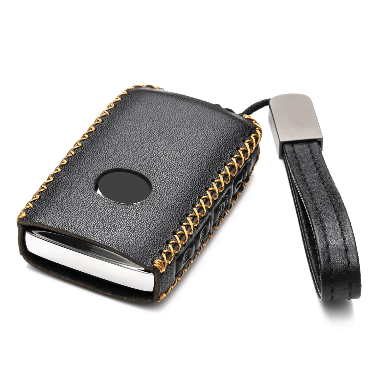 Vitodeco Genuine Leather Smart Key Fob Case Cover Protector Compatible With Mazda 3, Mazda 3 Hatchback, Mazda 6, Cx-5, Cx-50, Cx