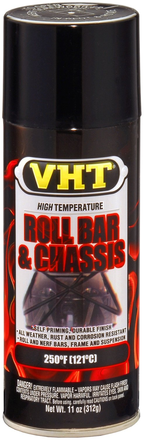 Vht Sp670 Gloss Black Roll Bar And Chassis Paint Can - 11 Oz.