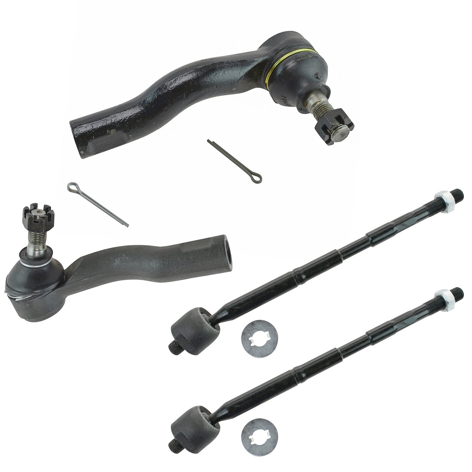 Trq Front Tie Rod Set Compatible With 2005-2010 Scion Tc