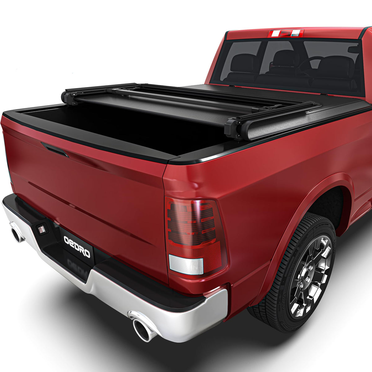 Oedro Soft Tri-Fold Tonneau Cover, Custom Fit For Dodge Ram 1500 2002-2023, Fit For Dodge Ram 2500 3500 2003-2024, Designed To A