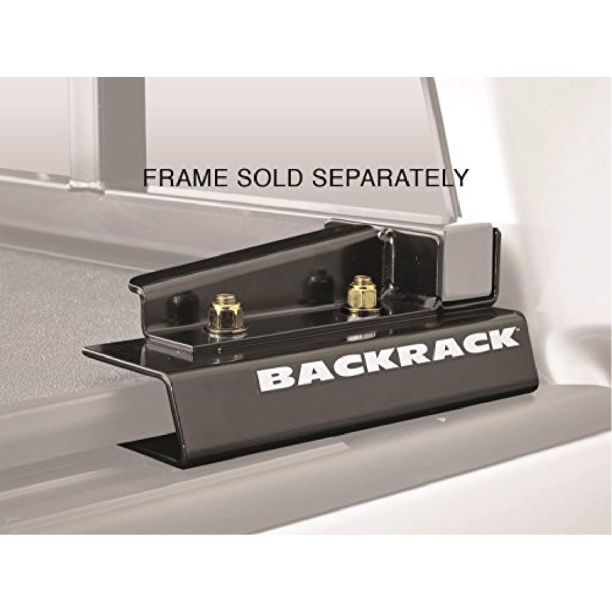 Realtruck Backrack Hardware Kit For Use W/Wide-Top Tonneau, Black, No Drill | 50124 | Fits 2019-2025 Chevrolet/Gmc Silverado/Sie