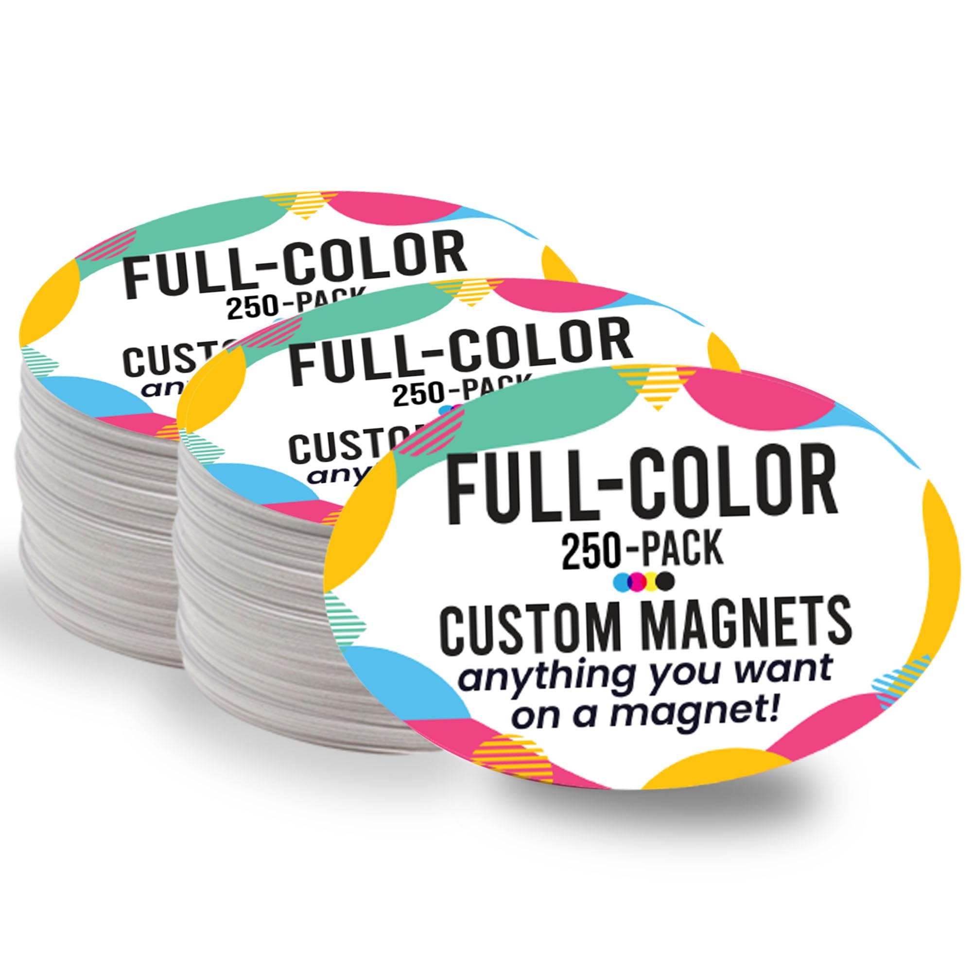 Magnet Me Up Customizable Magnet Pack, Oval Magnetic Decal, Advertising, Personal Use, Gifts, Souvenir, Choose Your Text, Upload
