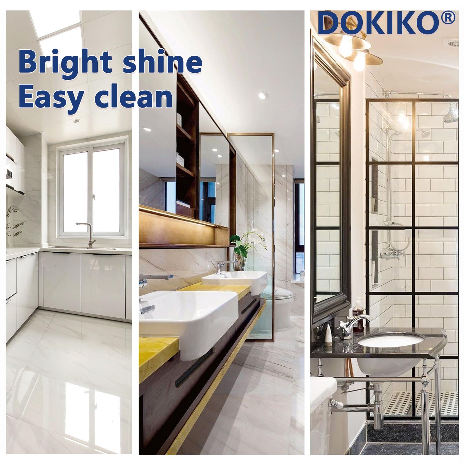 Dokiko 100 Pcs Window Clean Tablets For Cars And Home, Car Windshield Washer Fluid Tablets,Cleaning Glass Surfaces,1 Pack Makes