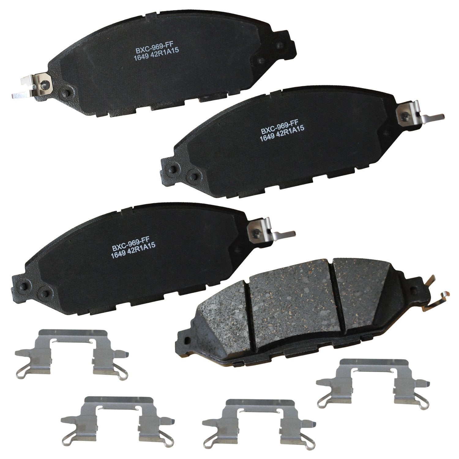 Bendix Premium Sbc1649 Ceramic Front Brake Pads For Infiniti Jx35 2013, Qx60 2020-2014, Nissan Murano 2024-2015, Pathfinder 2020
