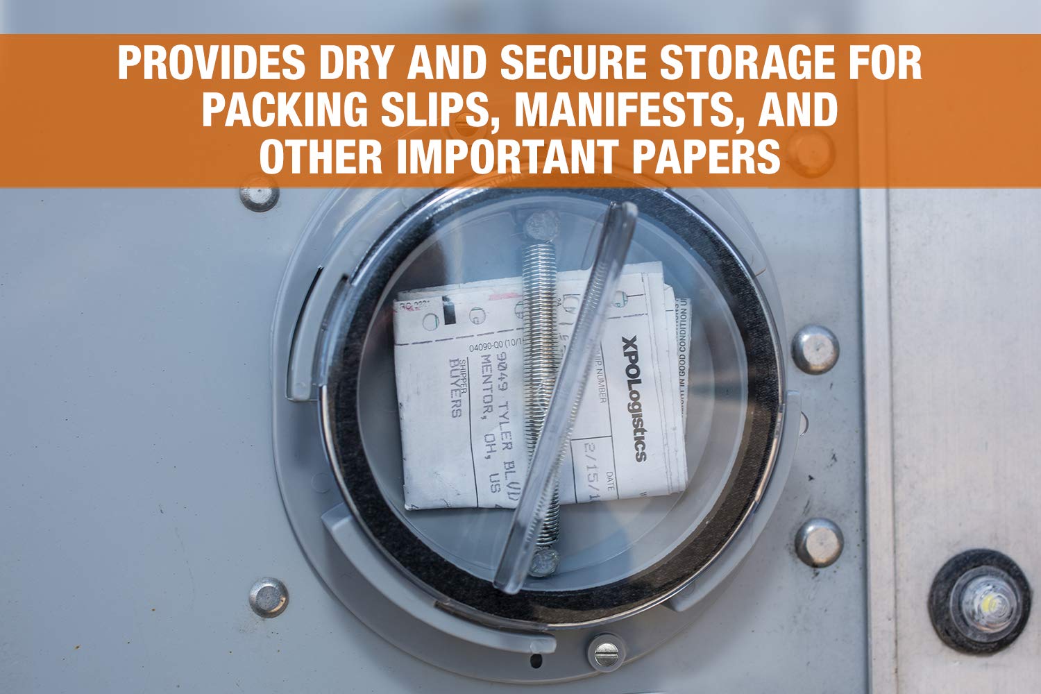 Buyers Products 5201101 Plastic Document Holder Kit, Transparent, UV Resistant Cover for Truck & Trailer Registration & Insurance Cards