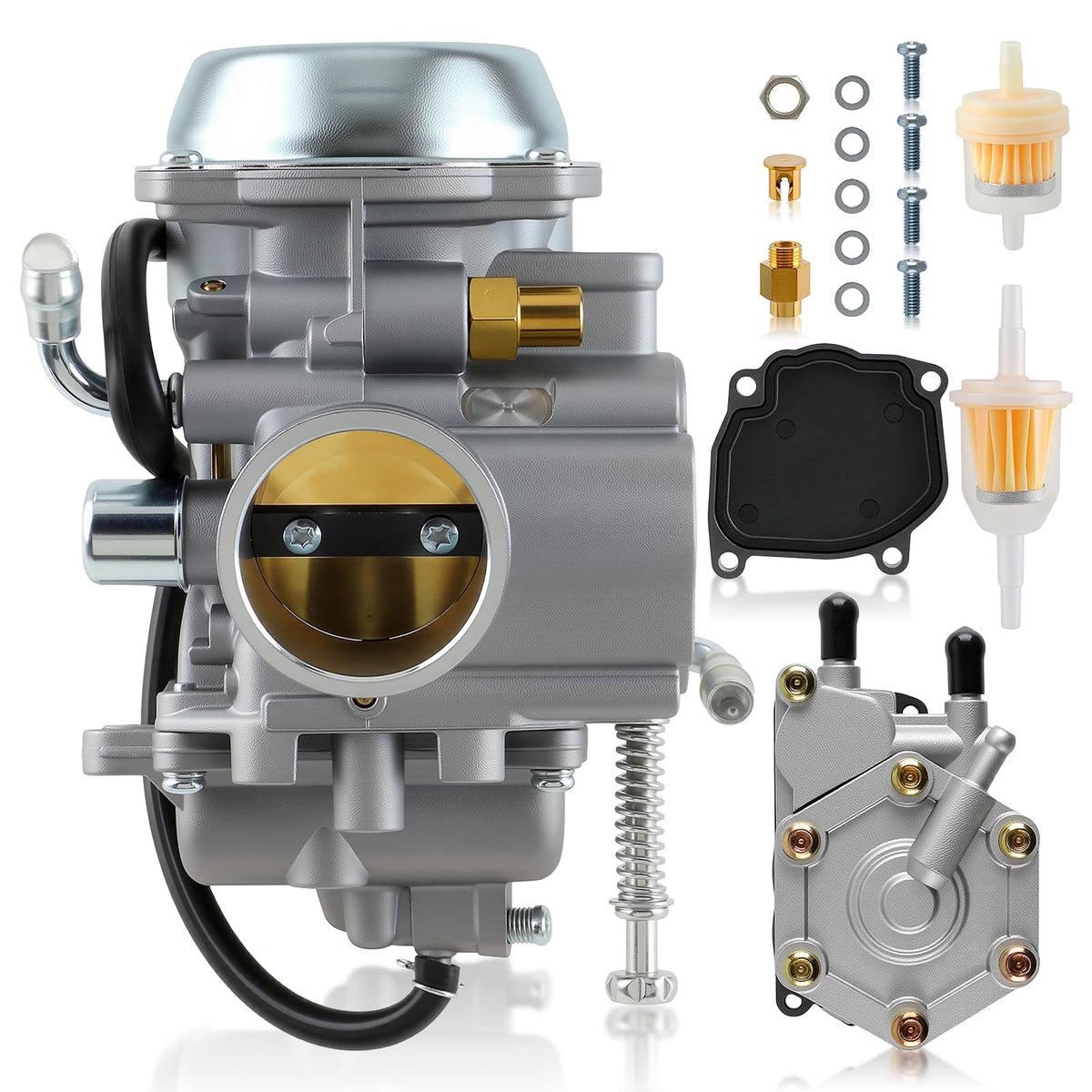 MOTOALL Carburetor and Fuel Pump Kit for Polaris Sportsman 400 500 700 300 335 600 Magnum 325 Trail Blazer 330 2520227