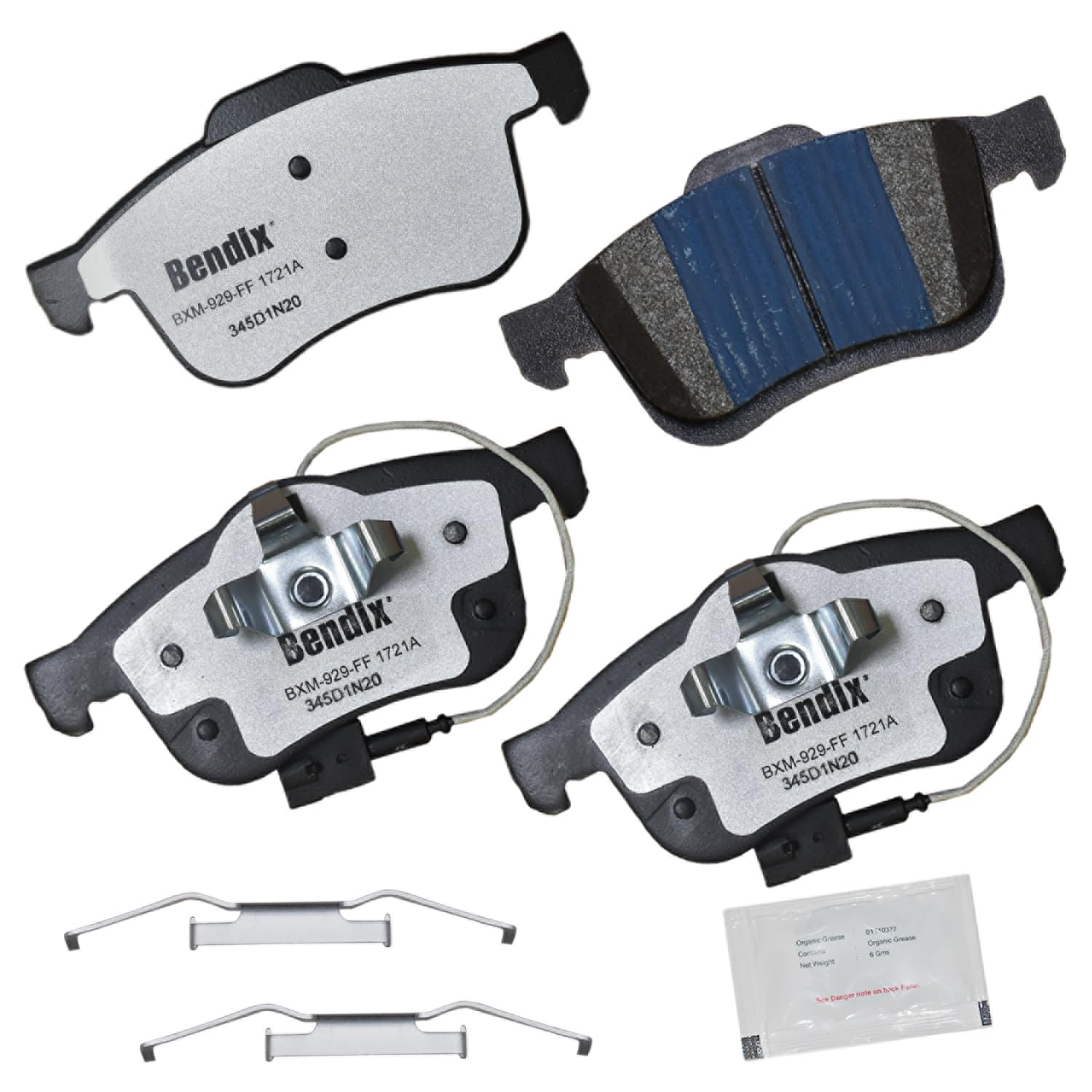 Bendix Fleet Metlok Mkd1721Afm Semi-Metallic Front Brake Pads For Ram Promaster City 2022-2015
