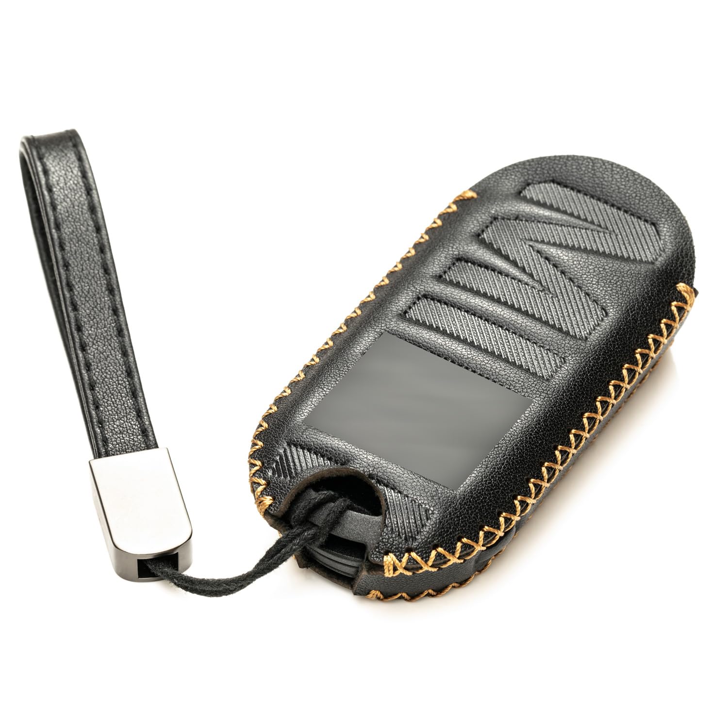 Vitodeco Genuine Leather Smart Key Fob Cover Compatible With Mini Countryman S All4, Countryman Se All4, Cooper 2 Door, Cooper S