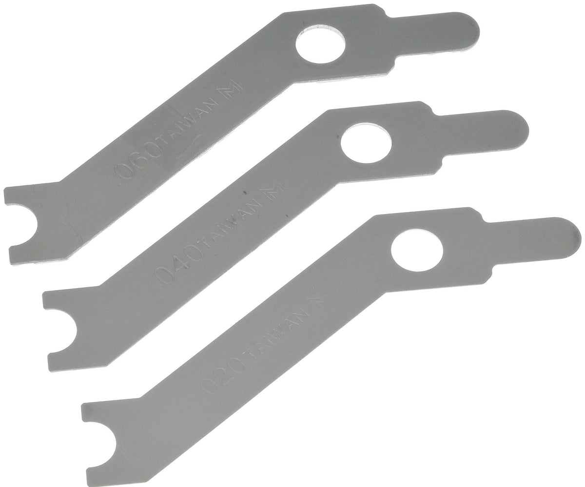 Dorman 02350 Offset Starter Alignment Shim, (1) 1/64, (1) 3/64, (1) 1/16 In., Gm Compatible With Select Models, 3 Pack
