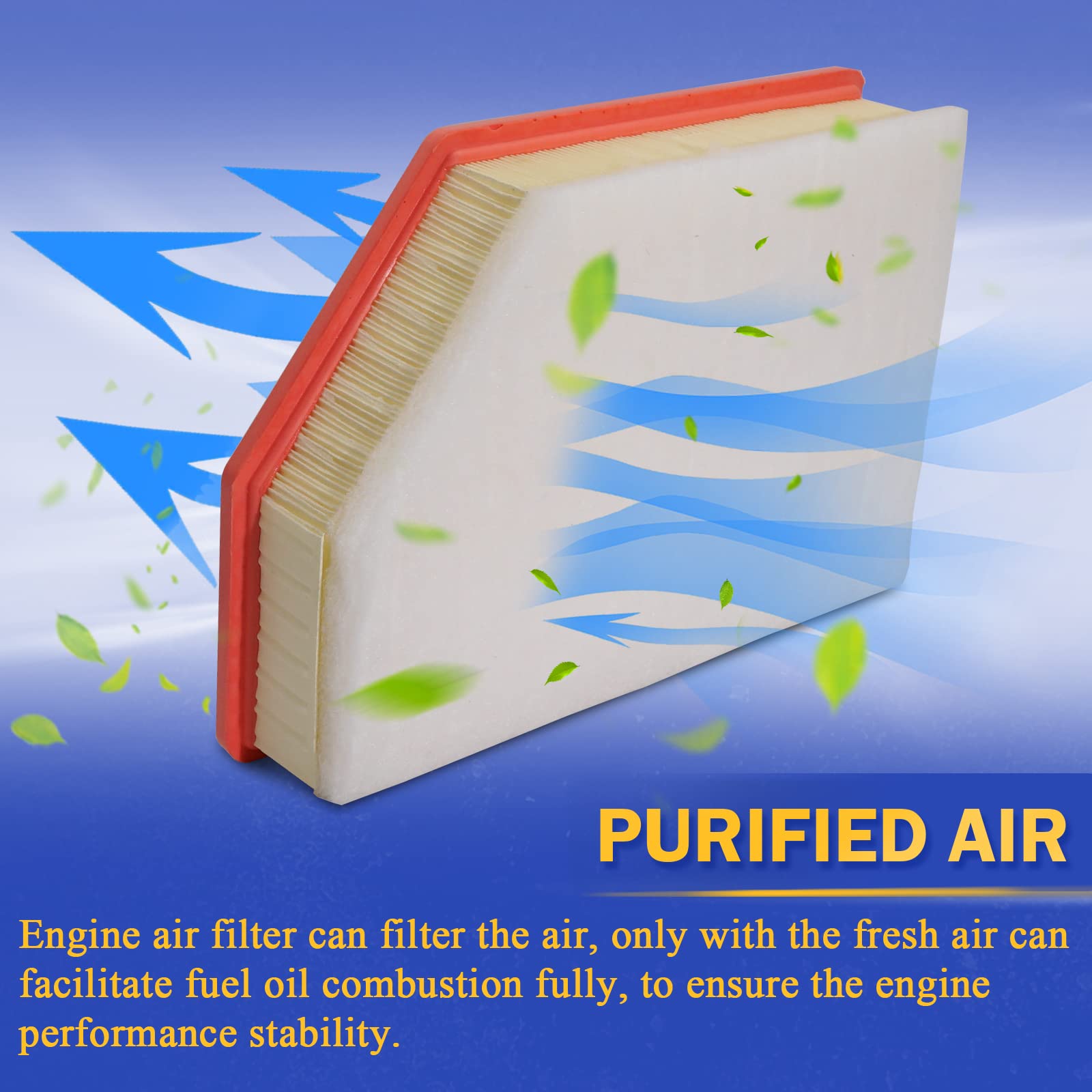 A3248C 84554703 Engine Air Filter For 2020 2021 2022 2023 Chevy Silverado Gmc Sierra 2500 Hd 3500 Hd 6.6L (Diesel Engine Only)