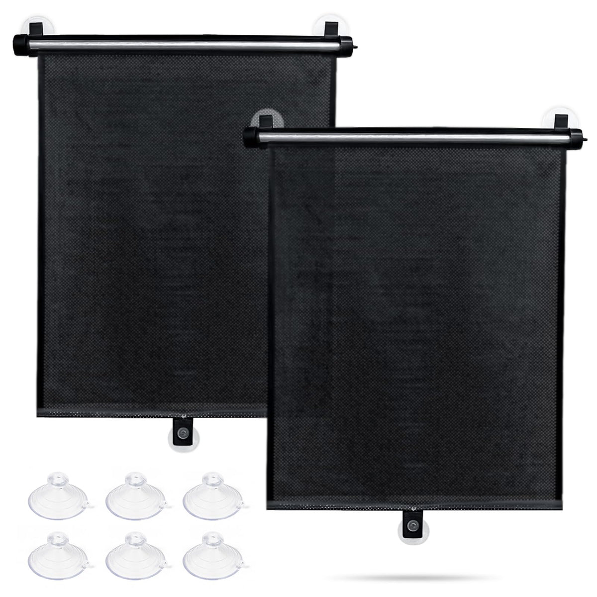 Sfee Car Window Shade For Side Windows, 2 Pack Sun Shade Retractable For Car Blocks Heat And Uv Rays Glare Protection Roller Sun