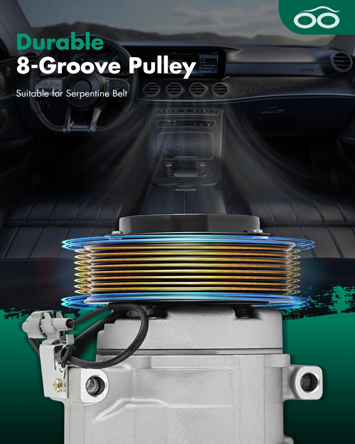 SCITOO AC Compressor for 2007-2021 for Toyota Tundra 4.6L for Toyota Tundra 5.7L