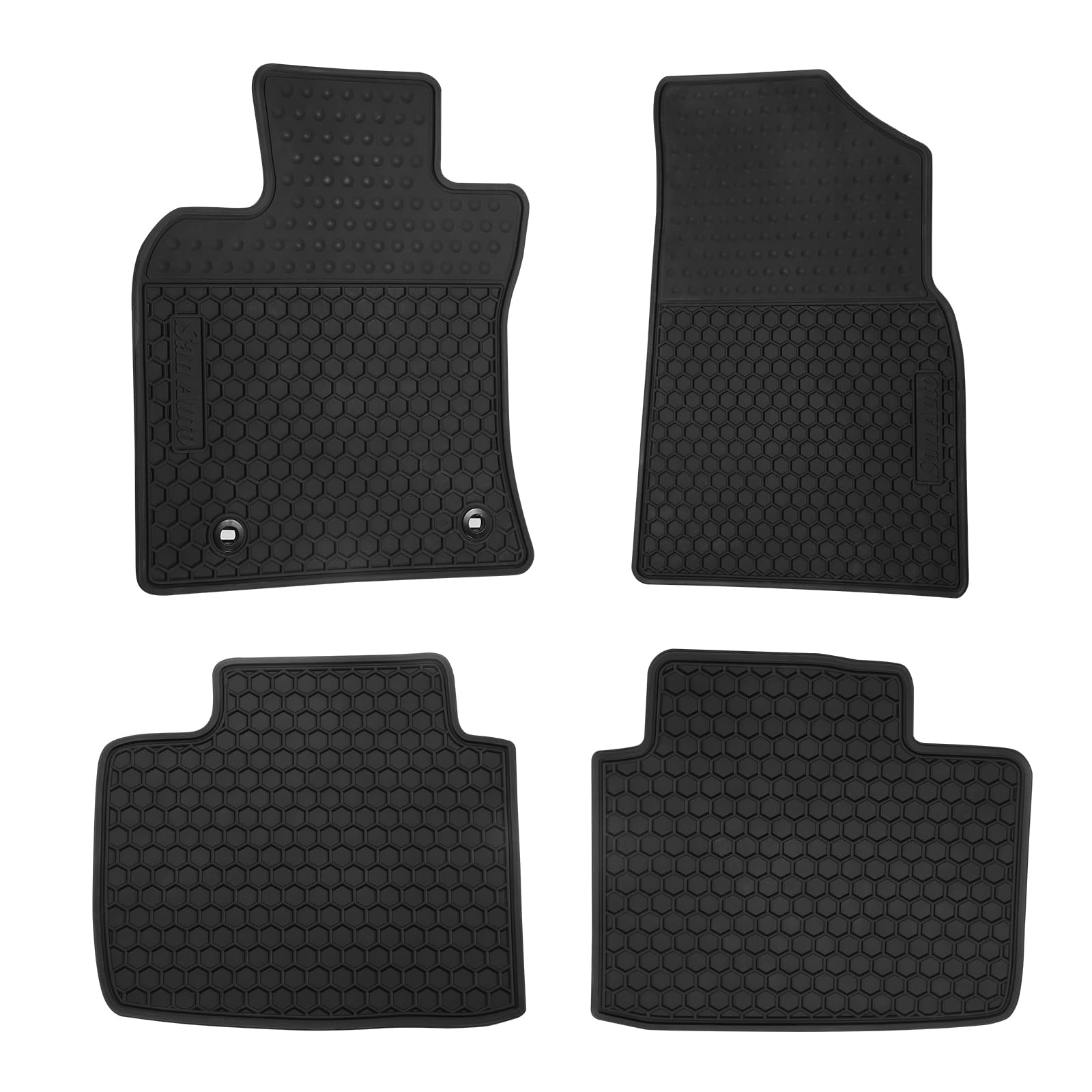 San Auto Car Floor Mats Custom Fit For Toyota Camry 9Th 2025 Full Black Rubber Car Floor Liners Set All Weather Season Protectio