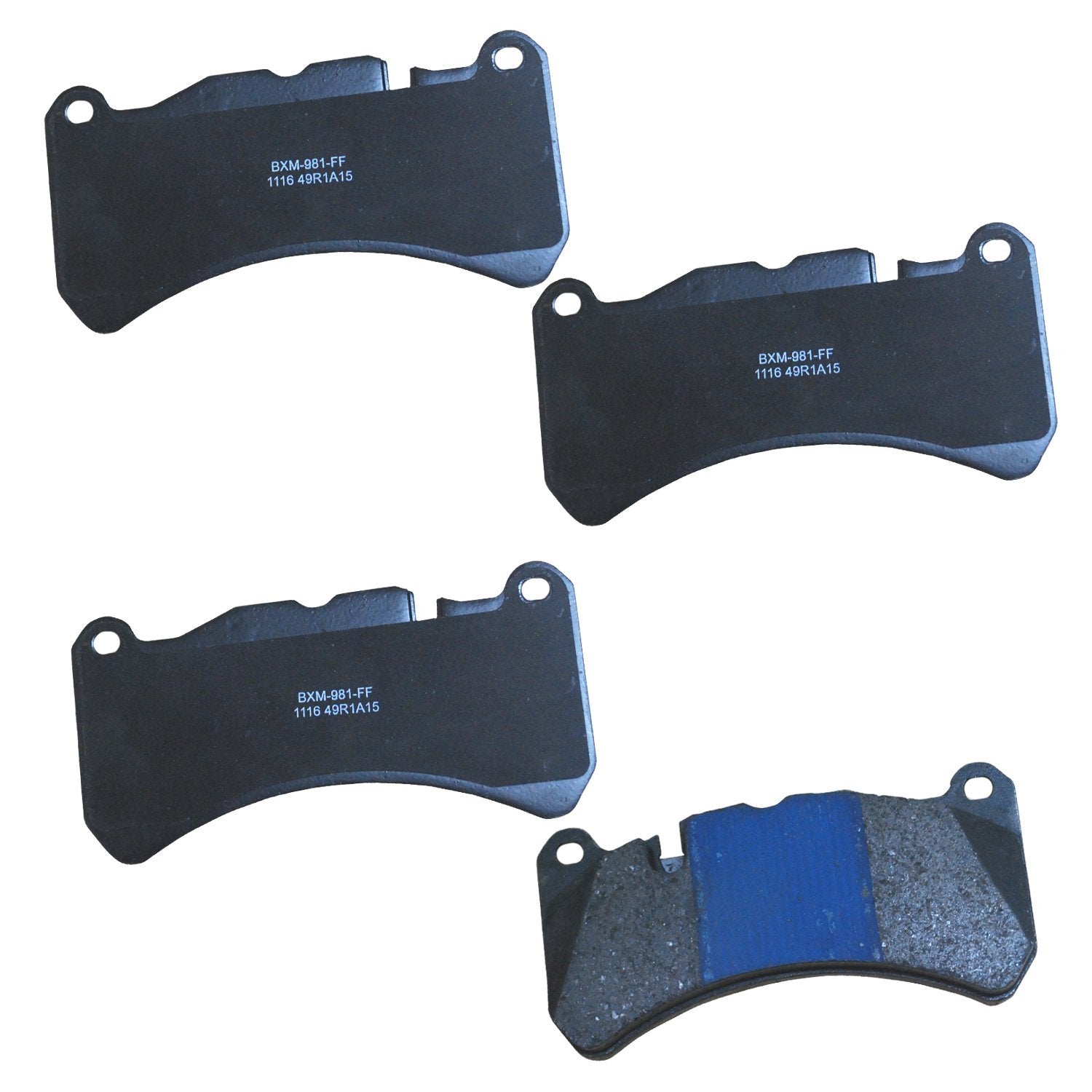 Bendix Premium Sbm1116 Semi-Metallic Front Brake Pads For Select Models Alfa Romeo Giulia, Stelvio, Maserati Ghibli, Granturismo