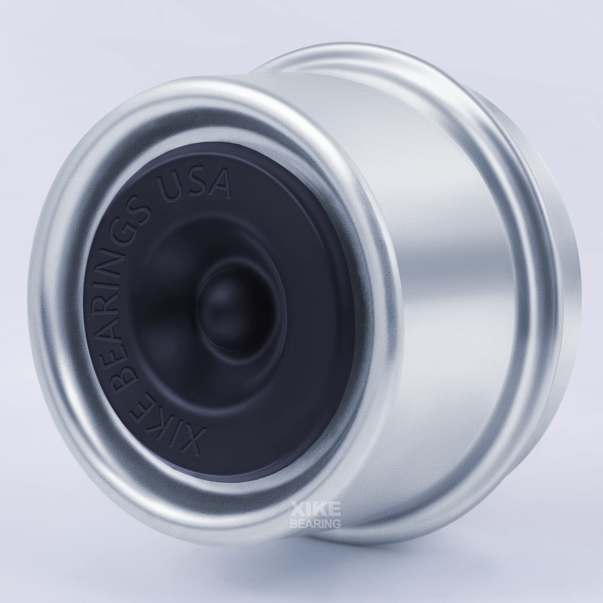 Xike Stamping Dust Cap And Rubber Plug Series (52 Mm Grease Cap X 2, Black)