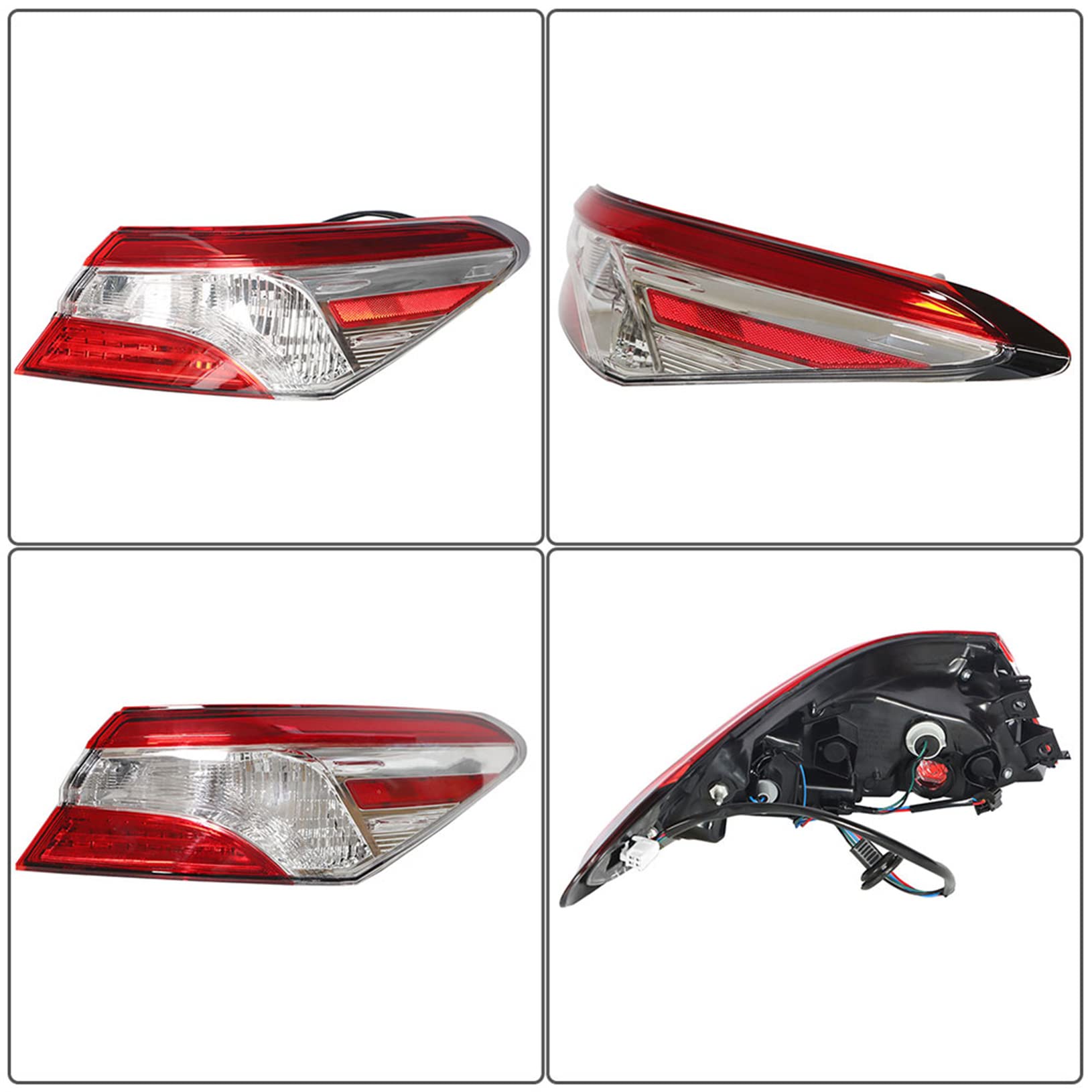 Lablt Tail Lights Cover Brake Lamp Car Parts Replacement For 2018 2019 2020 Toyota Camry 8155006720 Taillights Right Side