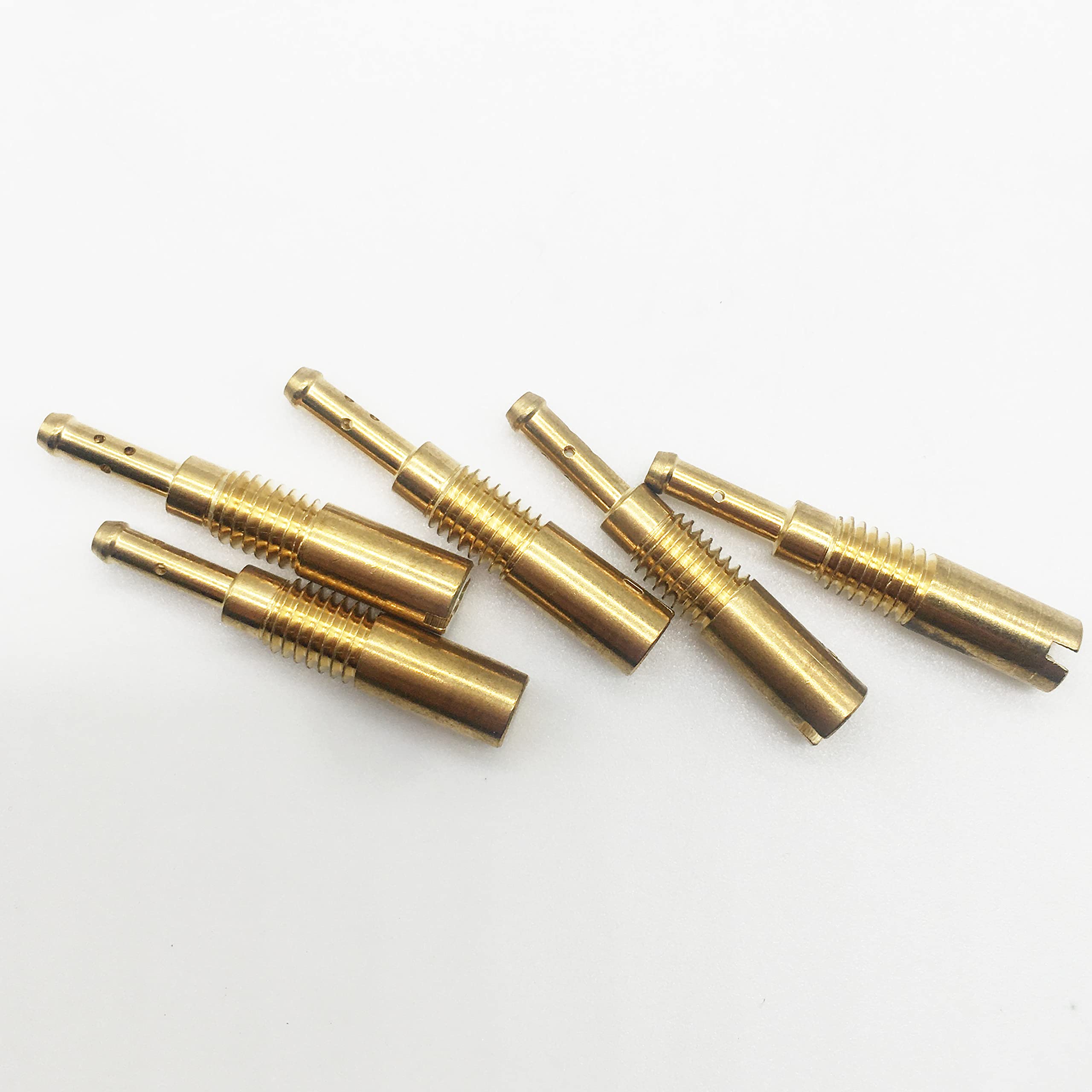 Shu.M-T N424-74C Pilot/Slow Jet,Compatible For Pz19 Pb16/18/20(Small Atv) Kawasaki Klx110 Cvkr-D Ksv700 Ltf Kfx Kvf750 Dr-Z110 Yzf-R6 Keihin Carb 5Mmx0.8Mm Thread(#40#42#45#48#50)