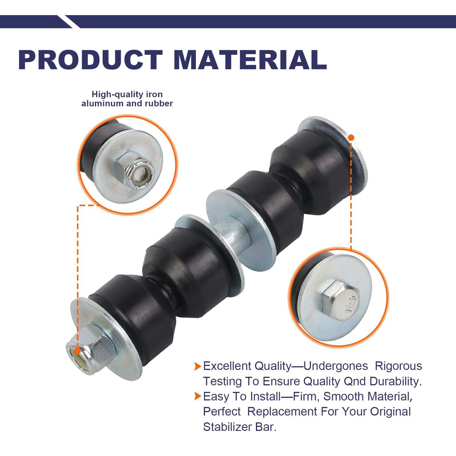 Stiueoav K6600 Sway Bar Link - Front Stabilizer End Link For 1999 Dodge Neon Blazer 4Wd, Chevrolet Blazer 1995-2005, Cavalier 19