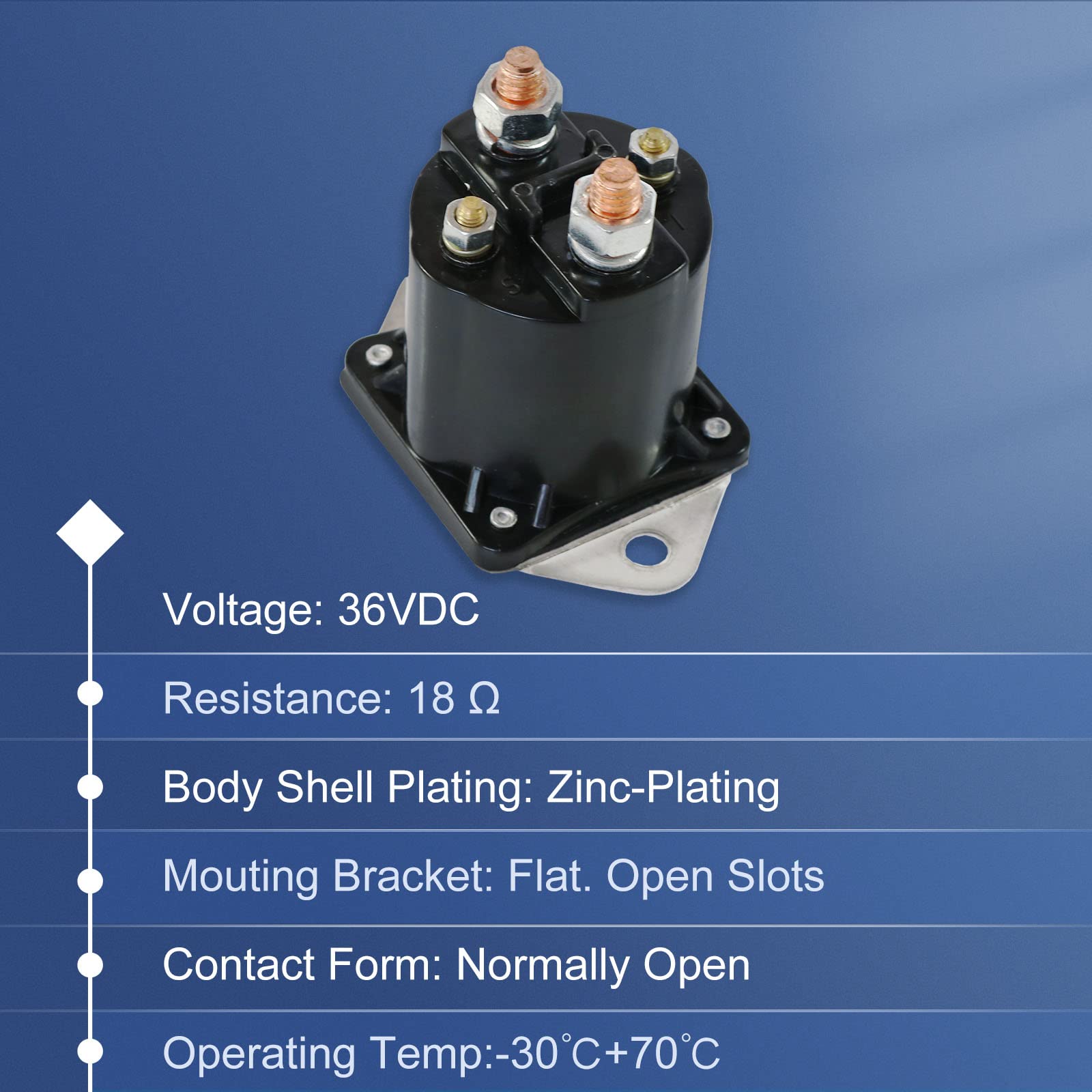 Busidn 36V Electric Golf Cart Solenoid Repalcement For Club Car Ds 1976-1998 4 Terminal Solenoid Club Car Solenoid