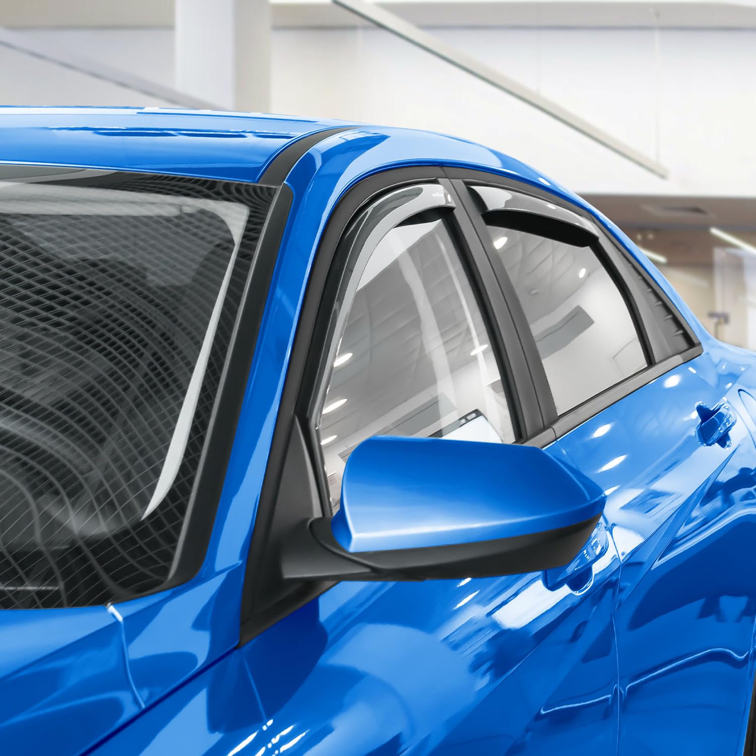 Goodyear Shatterproof In-Channel Window Deflectors For Hyundai Elantra 2021-2025, Rain Guards, Window Visors For Cars, Vent Defl