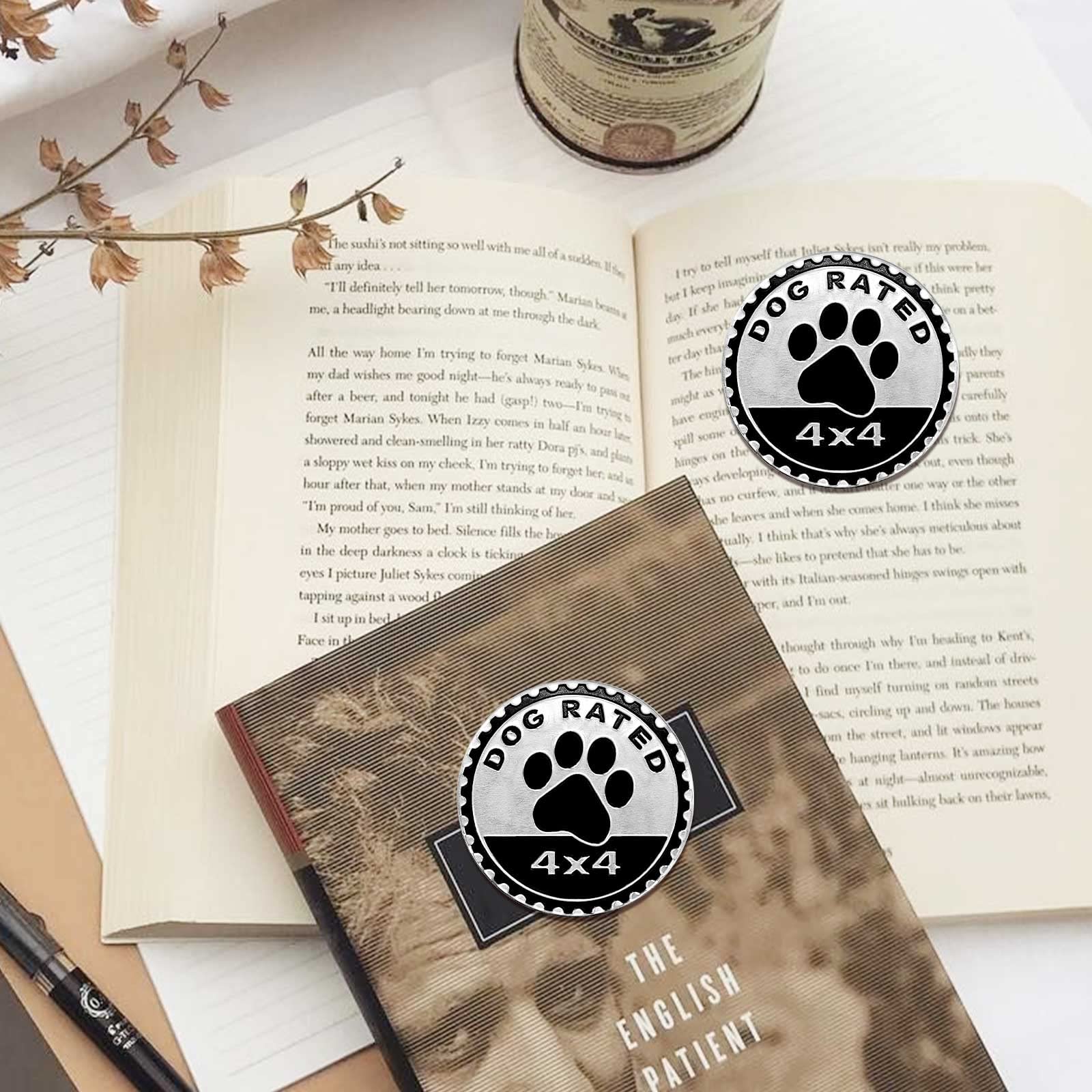 Dogs Badge Rated Car Emblem, 4 X 4 Metal Automotive Badge 3D Metal Car Badges Emblems Round Emblem Decals Car Badge Decals Stickers Compatible With Jeep Wrangler Vehicles Trucks Suv