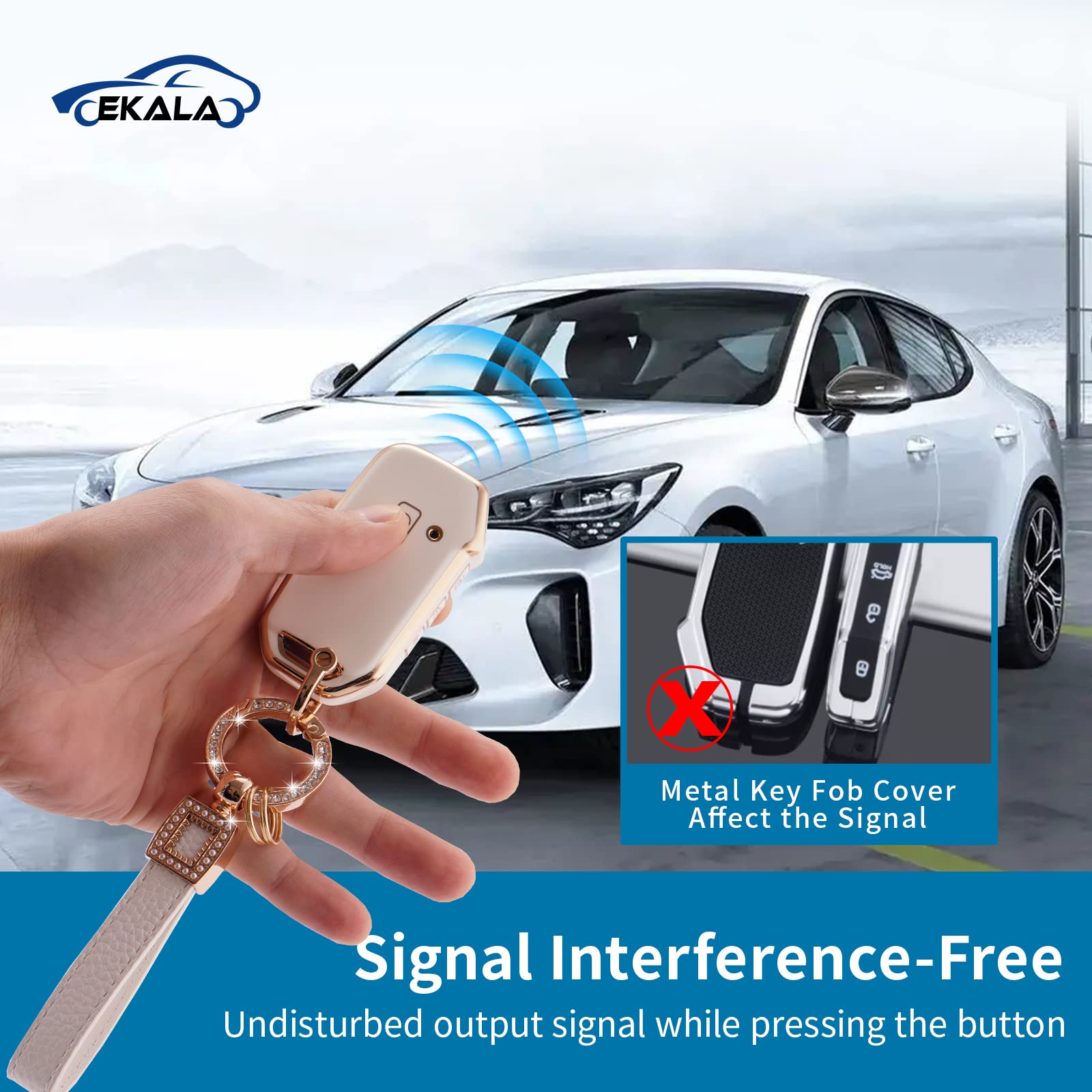 Ekala For Kia Key Fob Cover 5 Buttons Soft Tpu Full Covers Protection Keys Shells Keychains Fit For Kia Cerato Ceed Forte Niro S