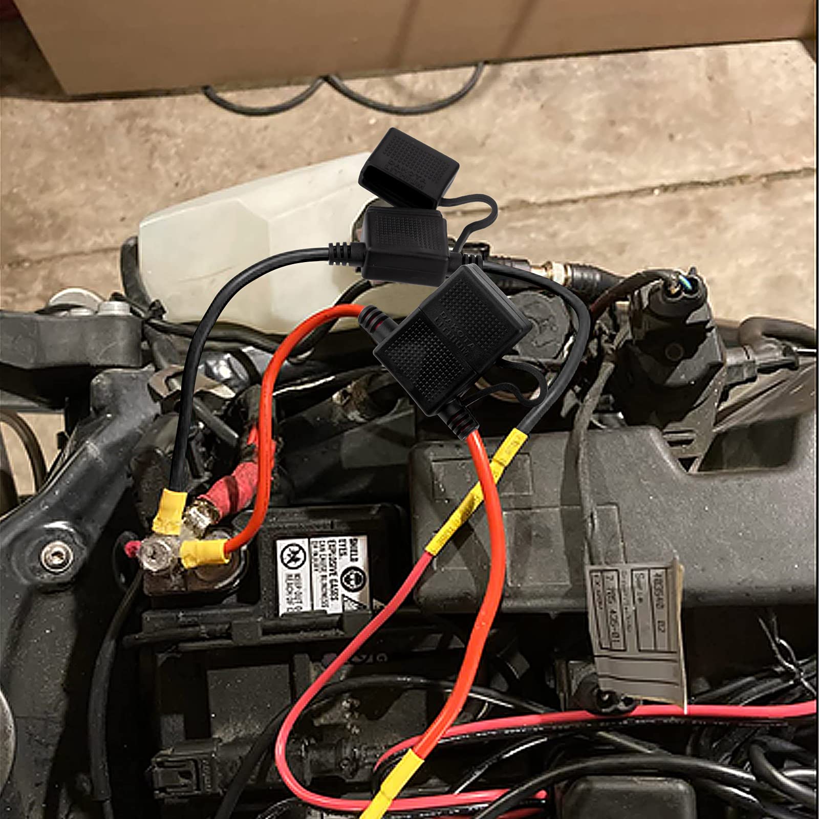 10 Gauge Fuse Holder - 10 Awg Inline Heavy Duty Wire Fuse Holder With 30 Amp Atc/Ato Blade Fuses For Automotive Car Motorcycle Marine Rv 4Ft/1.2M