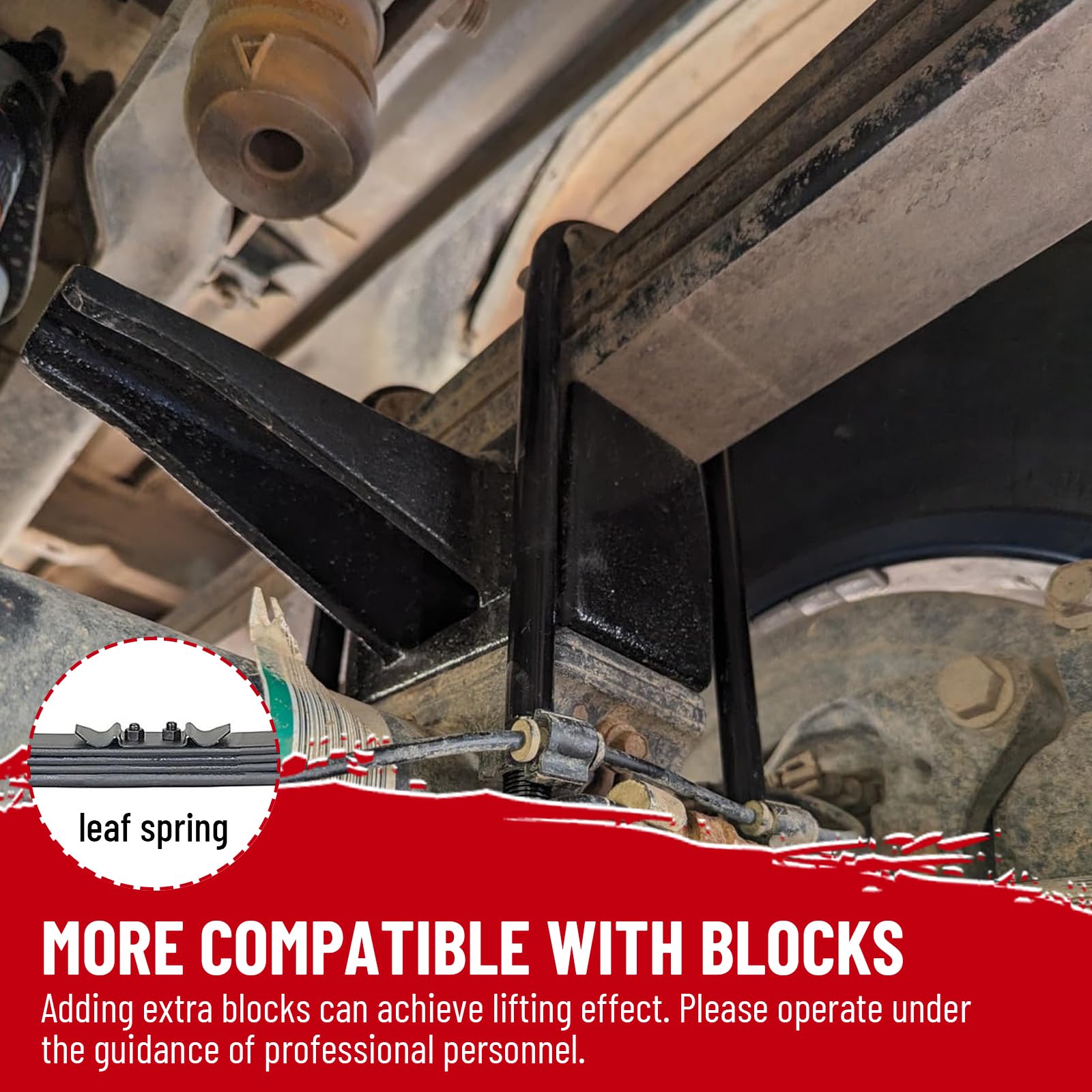 Racewill 4pcs Semi-Round Bend Front U-Bolts Compatible with Ford F250 F350 Super Duty 4WD 1999-2004 12.5 Long x 3 Wide x 9/1